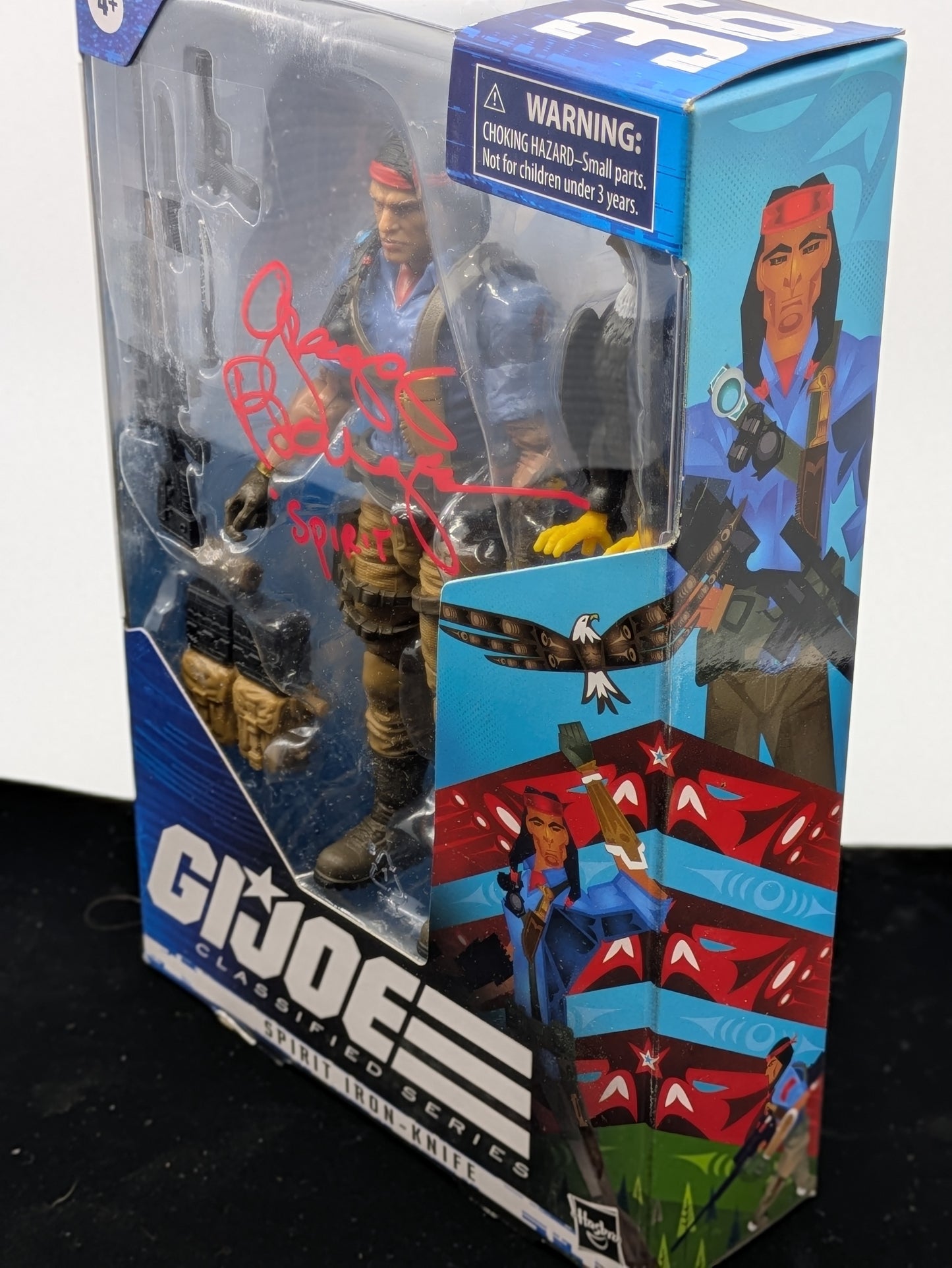 Spirit Iron-Knife - GI Joe Signed by Gregg Berger in Red Ink