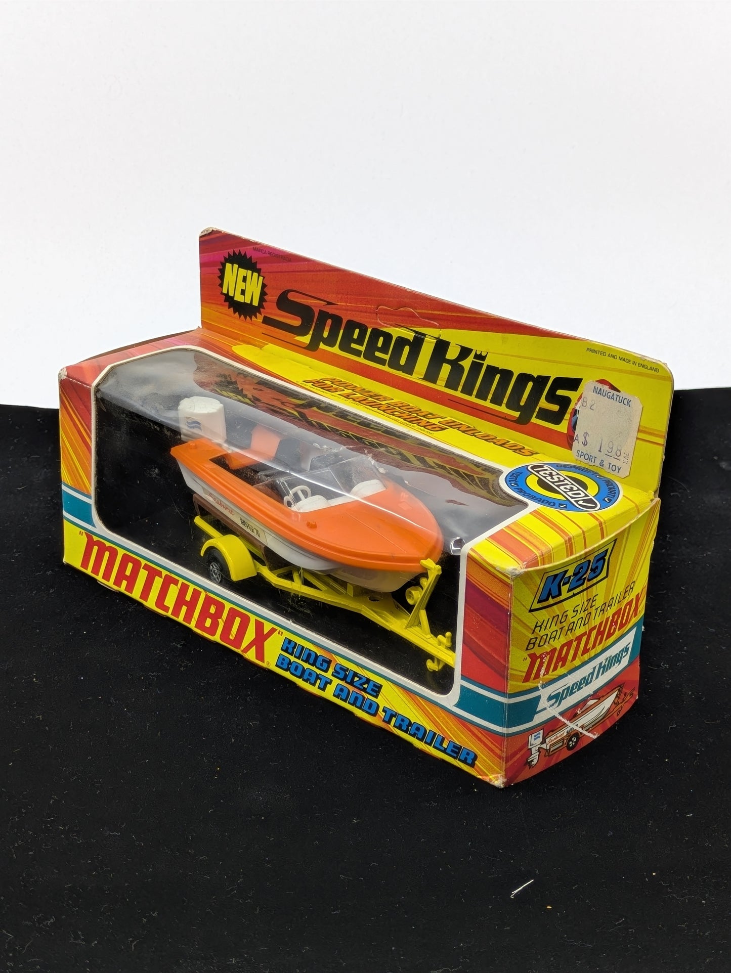 Seaburst Super 70 Boat and Trailer - Matchbox K-25