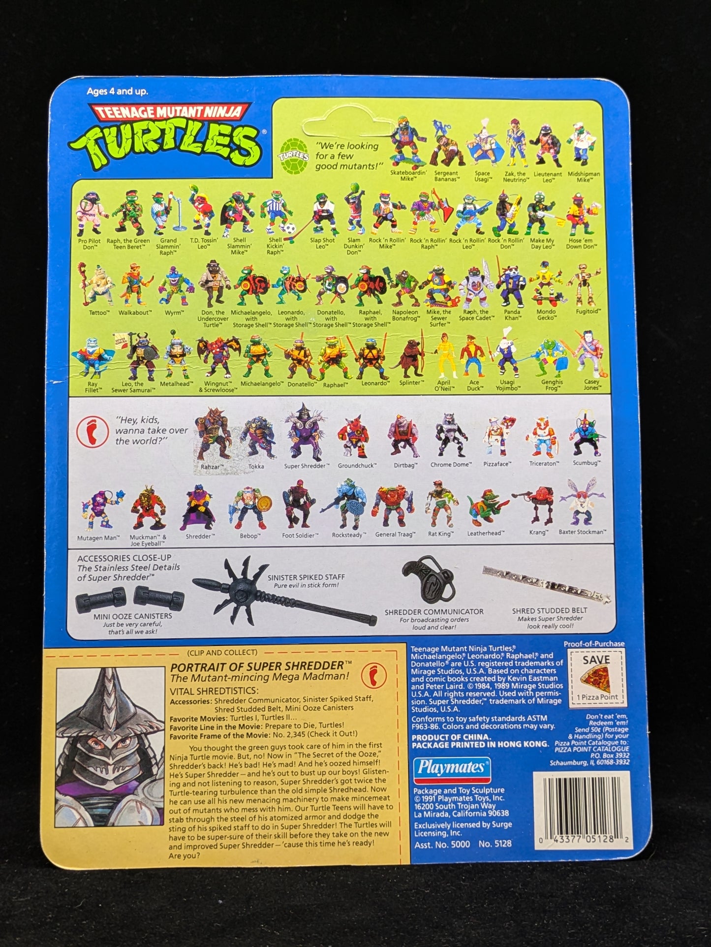 Super Shredder - Unpunched - Autographed by Francois Chau