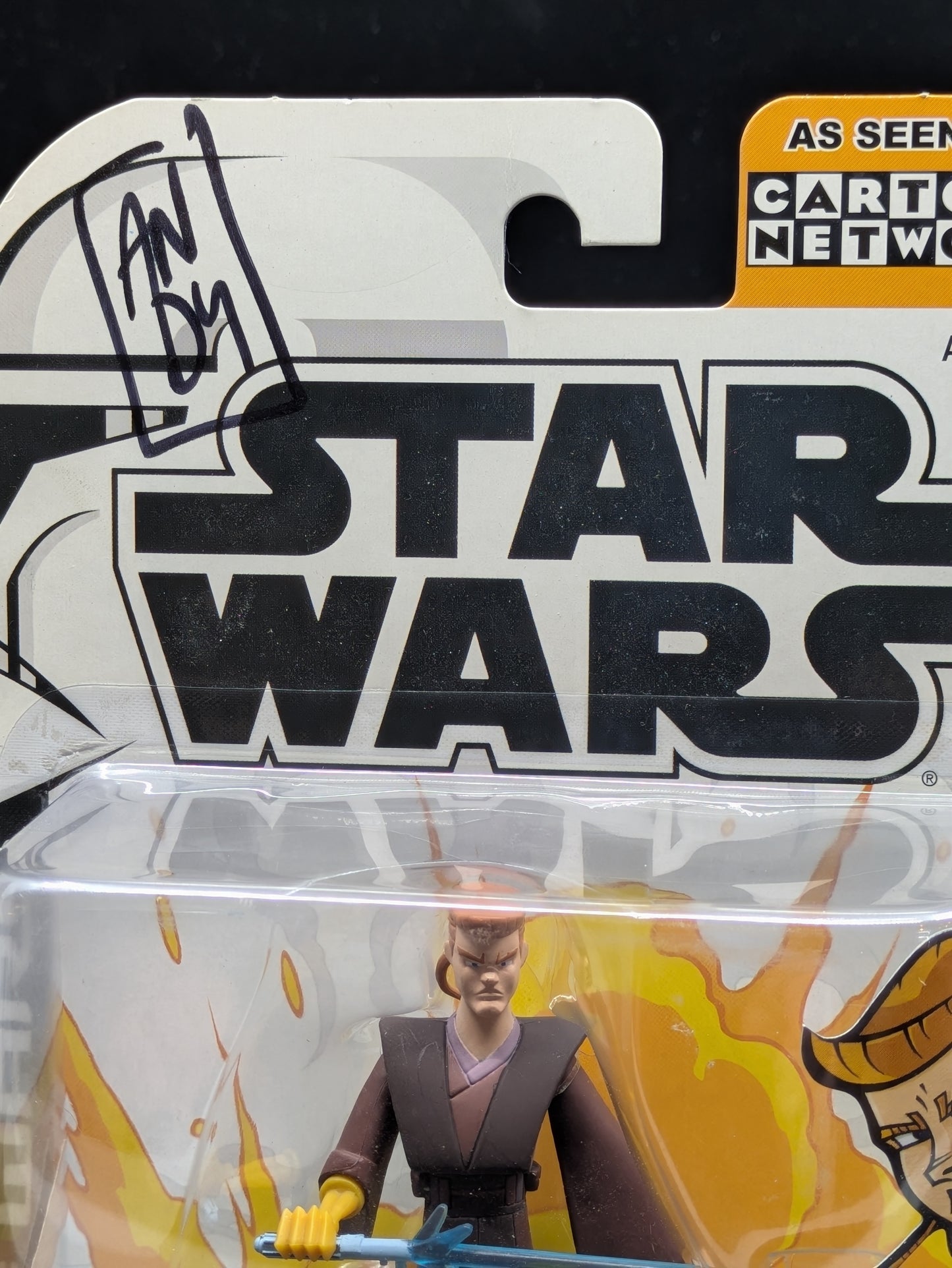 Anakin Skywalker - Cartoon Network - autographed by Andy Suriano