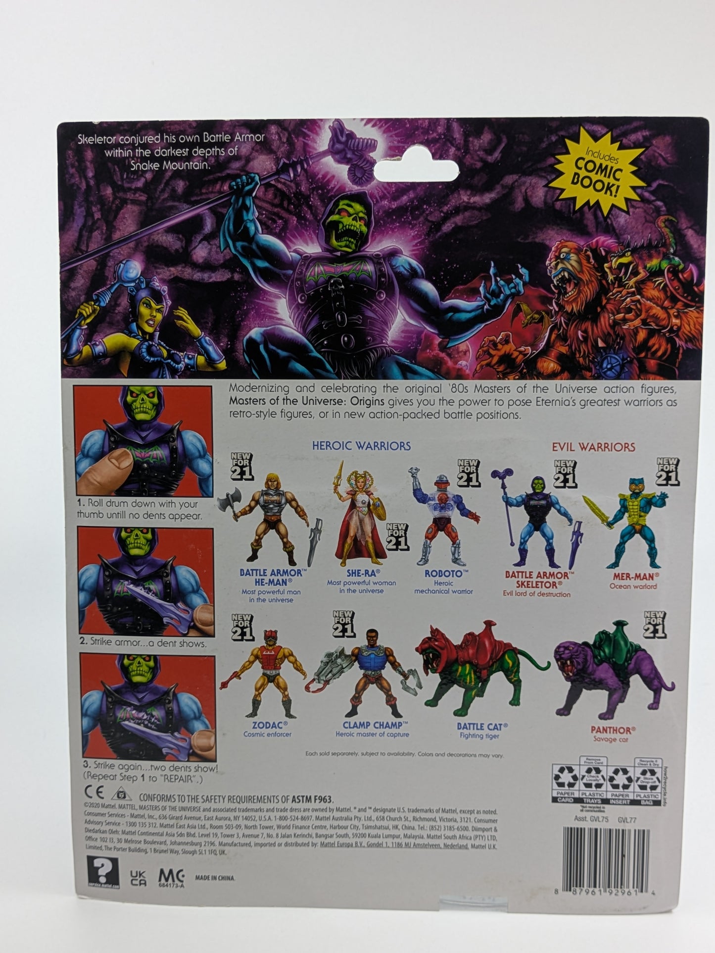 Battle Armor Skeletor - signed by Alan Oppenheimer