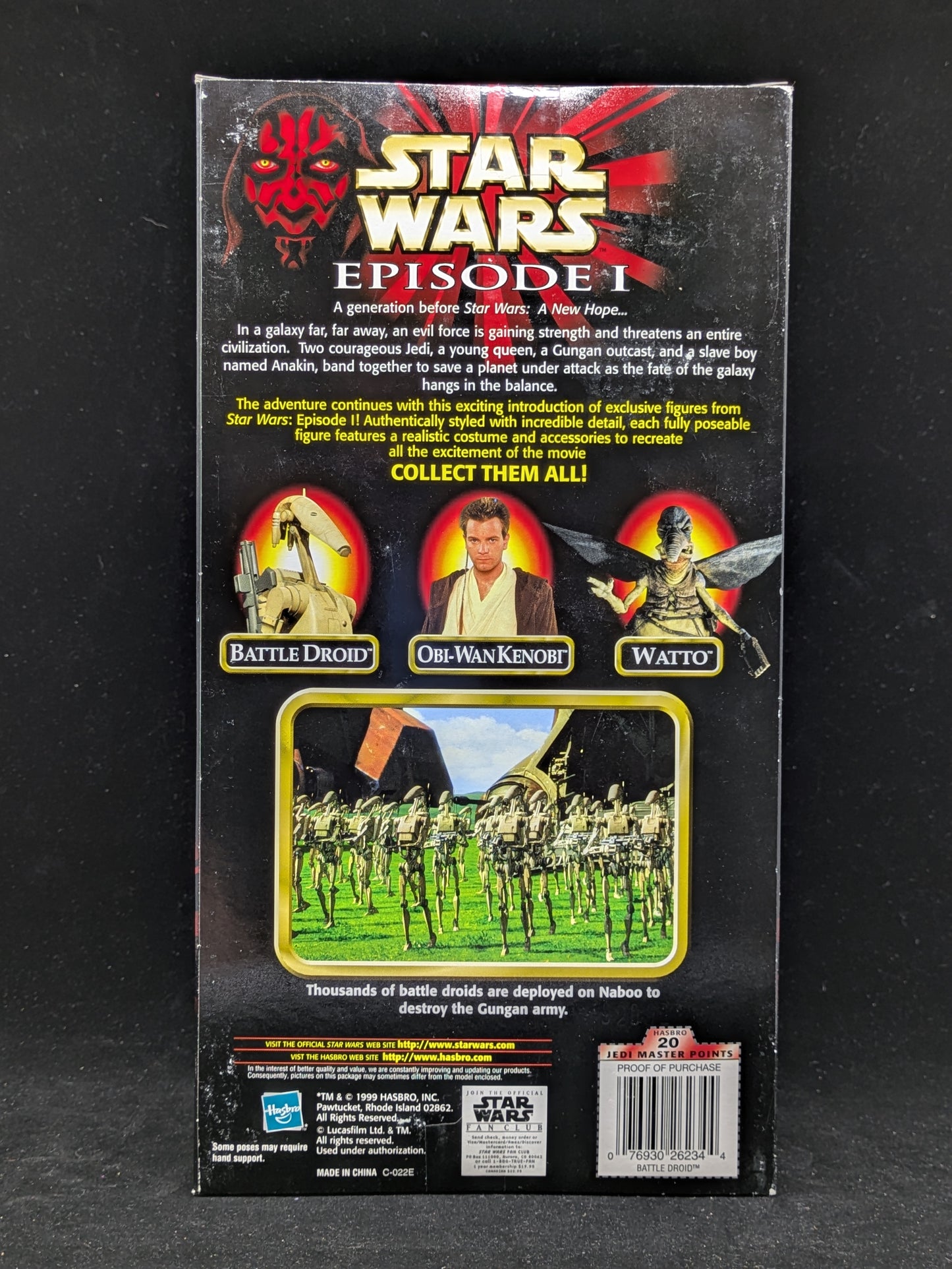Battle Droid with Blaster Rifle 12 inch Figure - Autographed by Matthew Wood