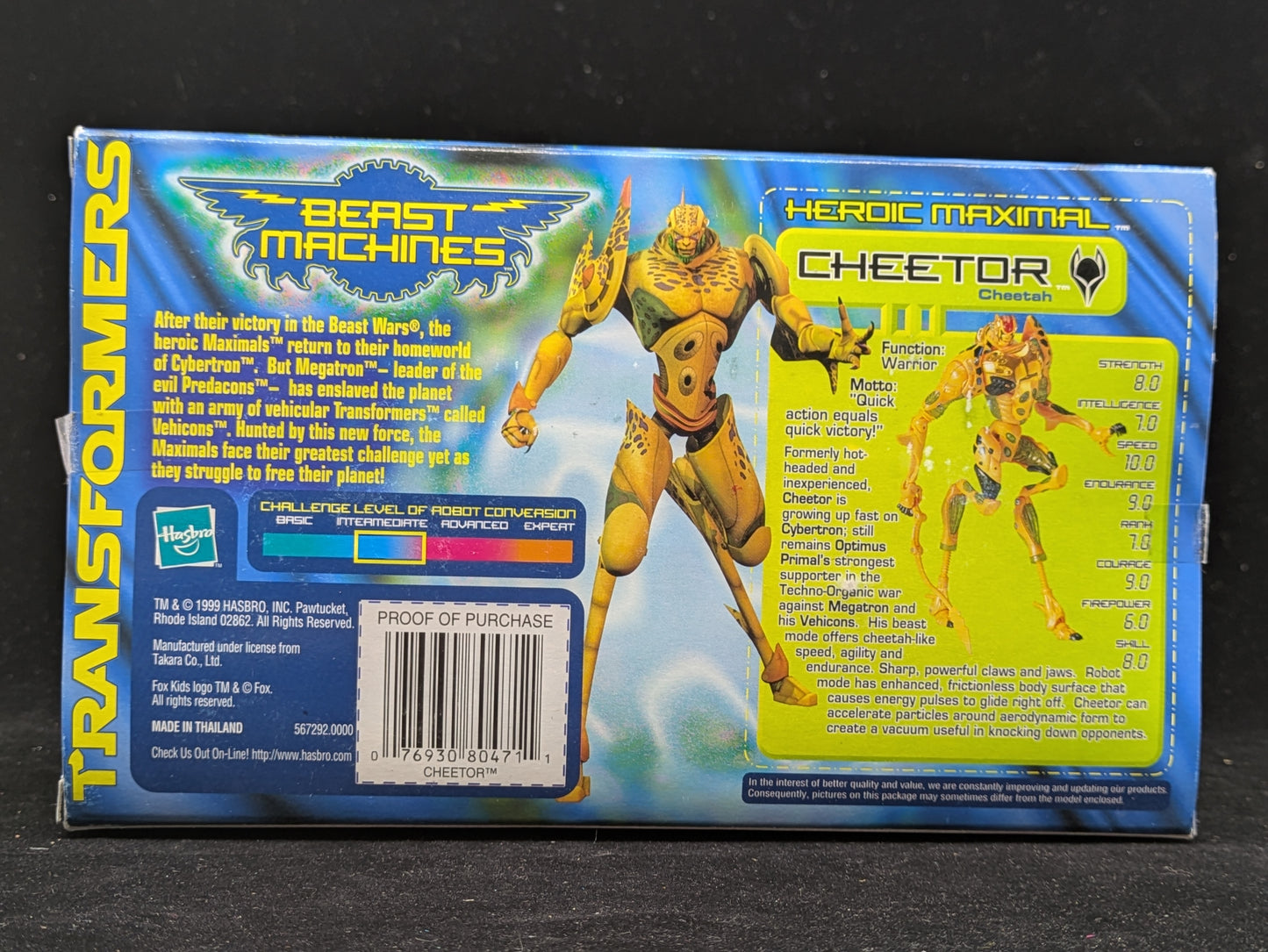 Cheetor - Transformers Beast Machines - Signed By Ian James Corlett