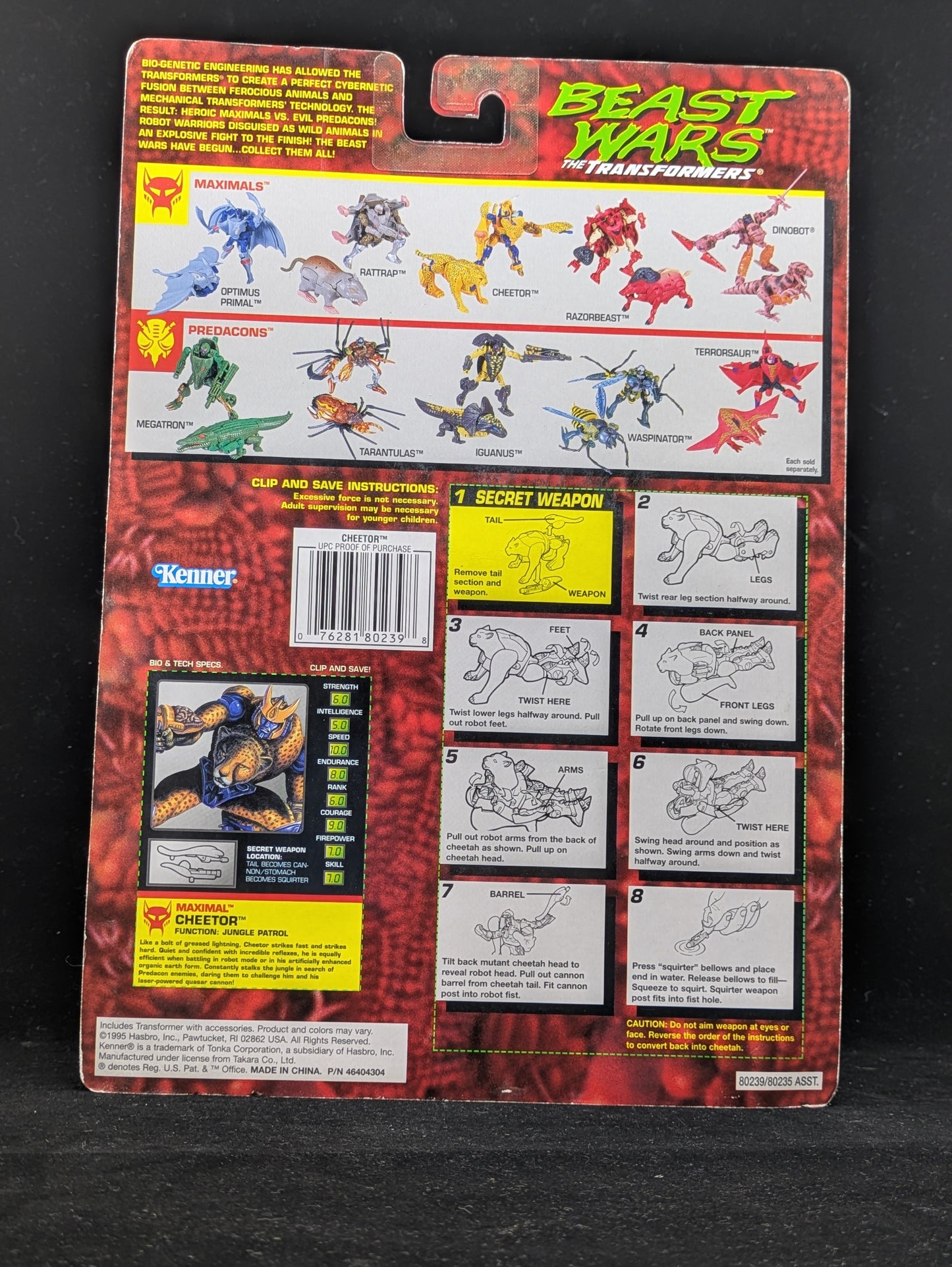 Deluxe Cheetor - Transformers Beast Wars - Autographed by Ian James Corlett