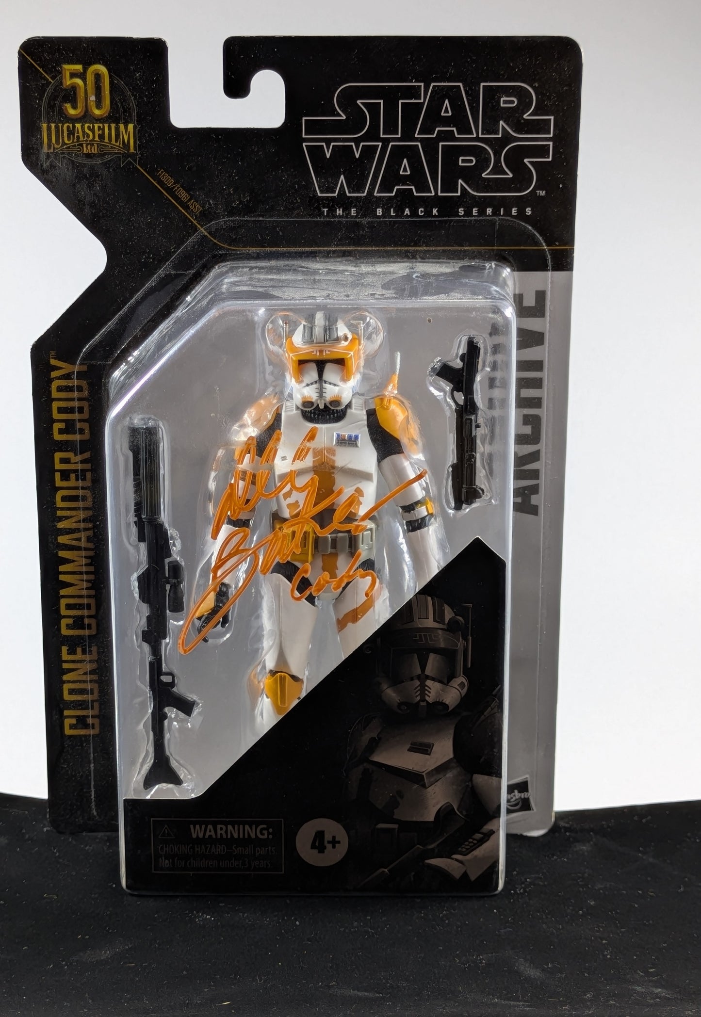 Clone Commander Cody - Black Series Archive - Signed By Dee Bradley Baker - Lucasfilm 50 years