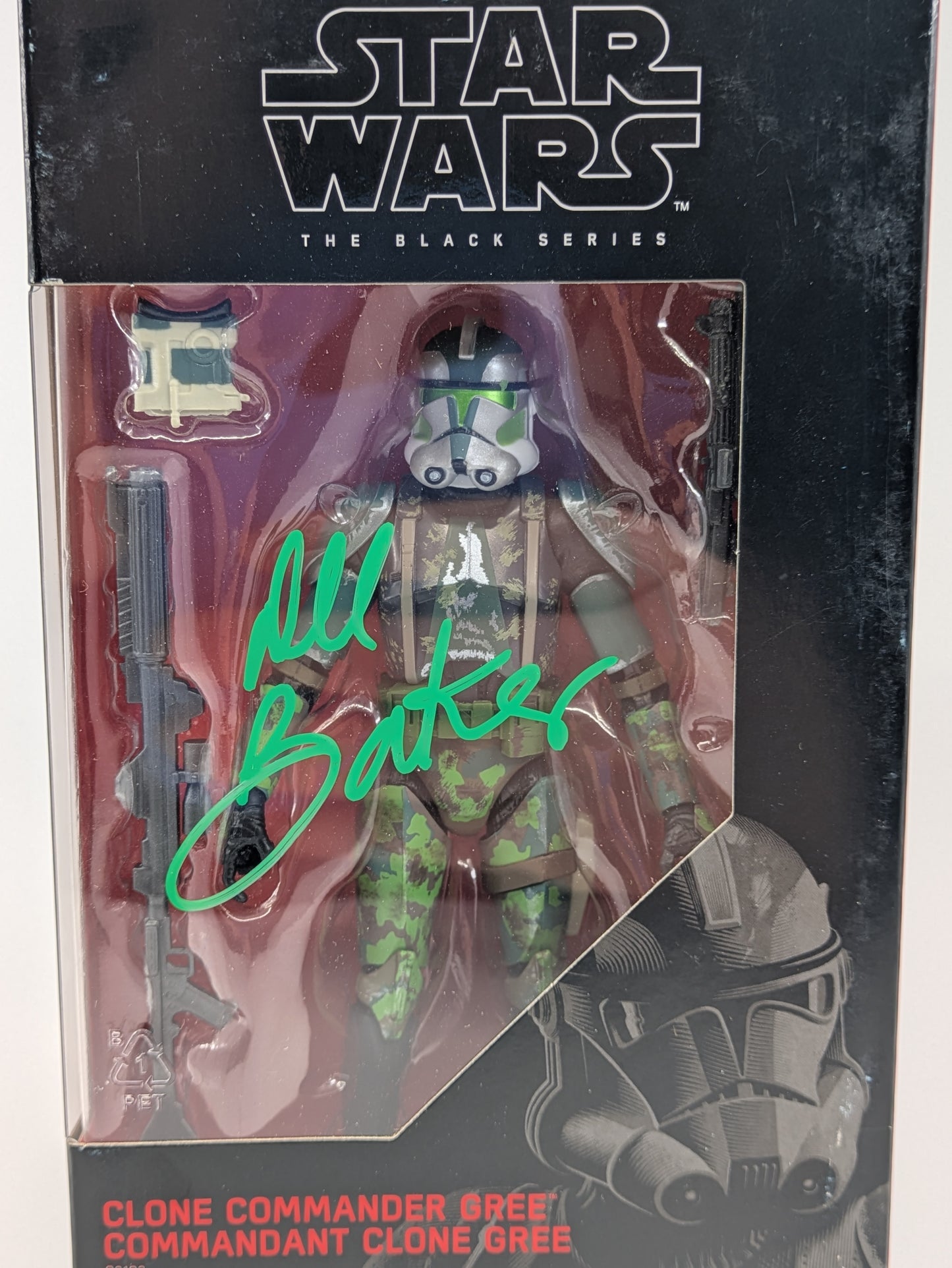 Clone Commander Gree - The Black Series - Signed by Dee Bradley Baker