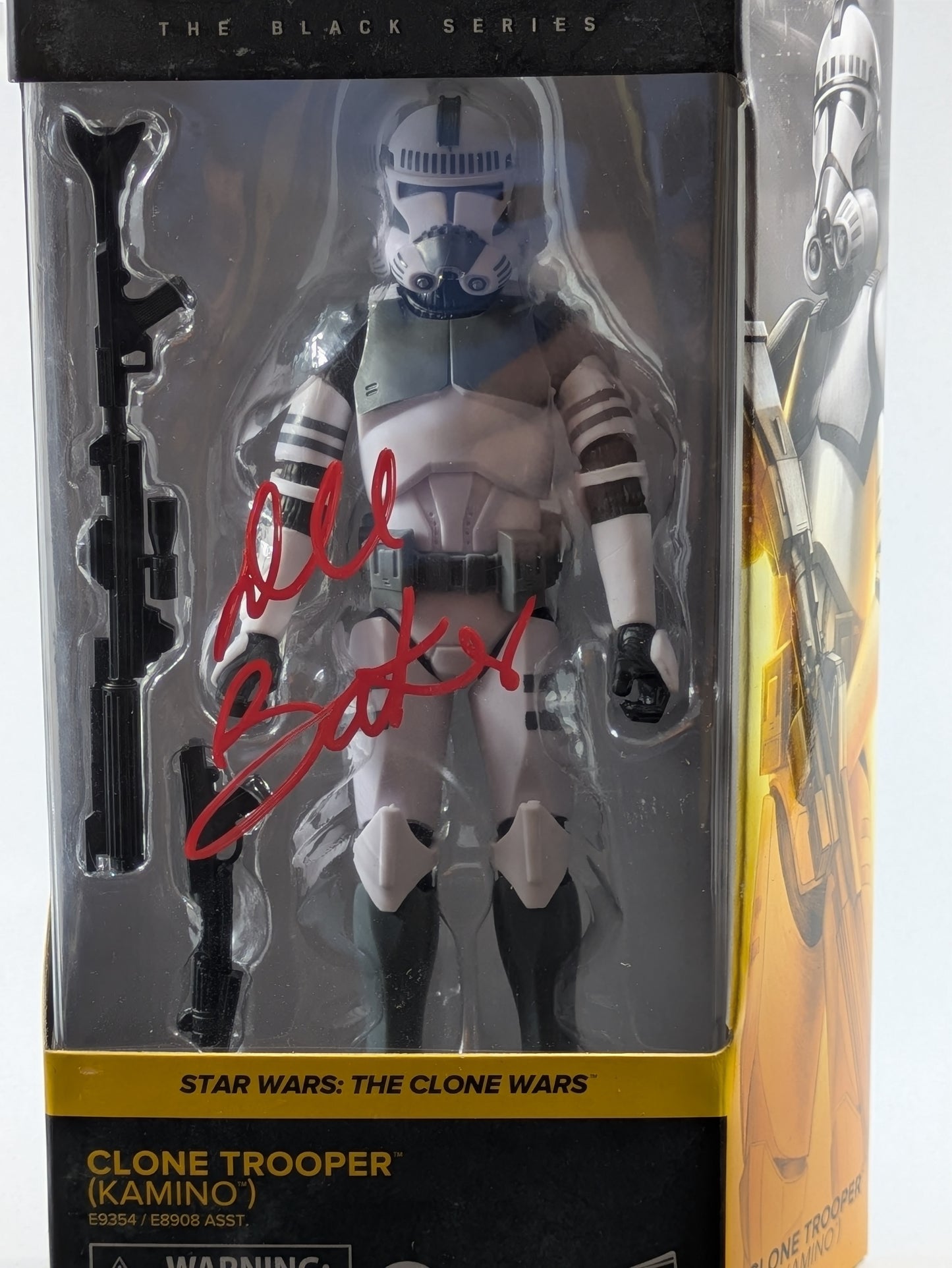 Clone Trooper (Kamino)- The Black Series- The Clone Wars #01 - Signed By Dee Bradley Baker