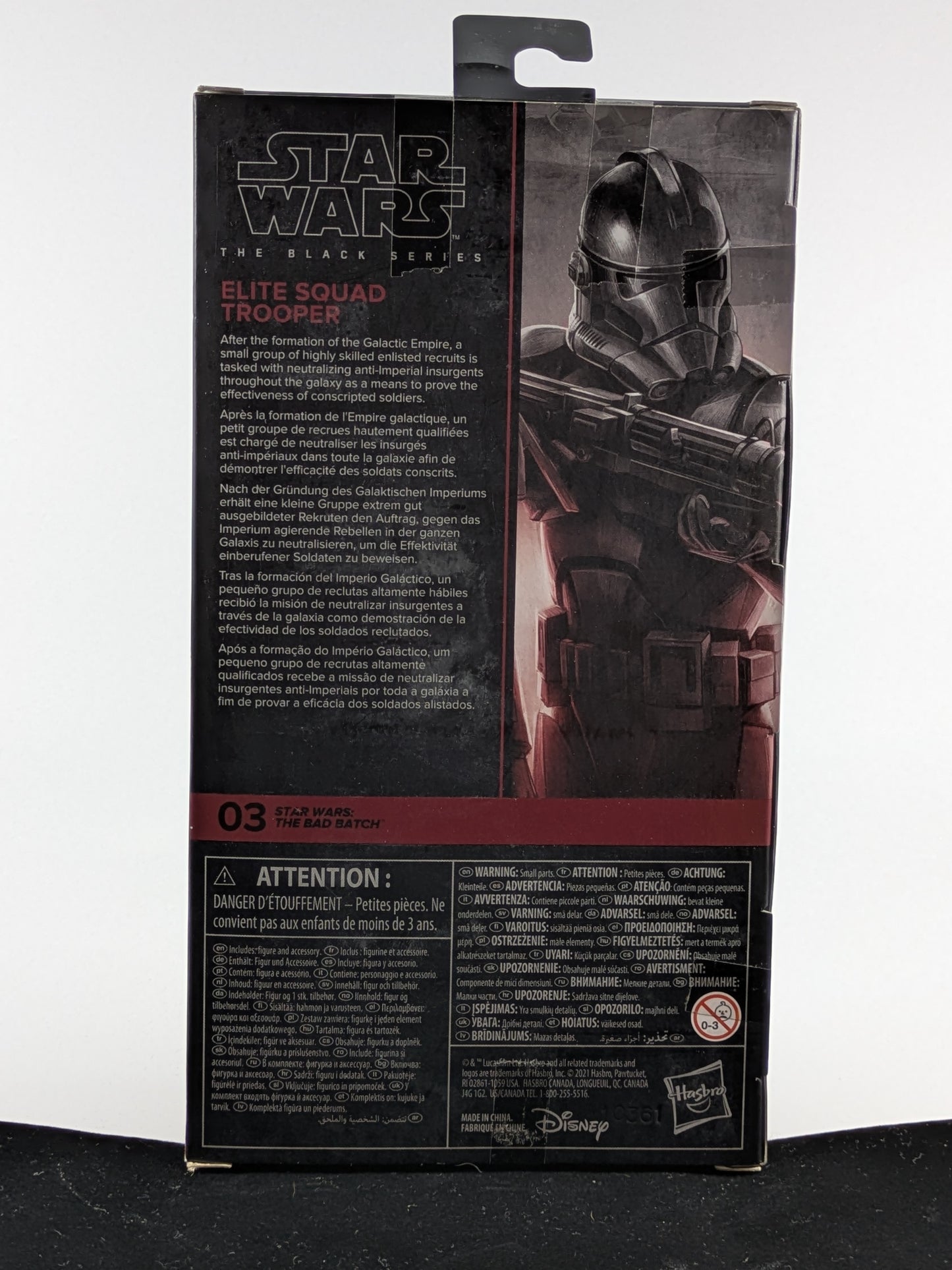 Elite Squad Trooper - The Black Series - The Bad Batch #03 Signed by Dee Bradley Baker