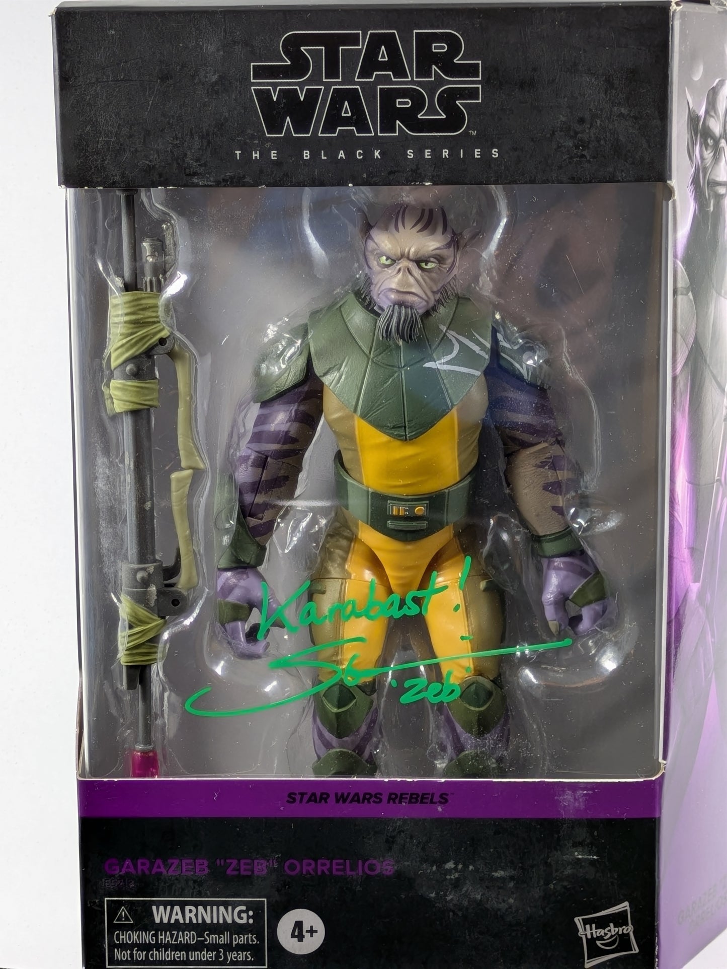 Garazeb "ZEB" Orrelios - The Black Series - Star Wars Rebels #01 - Signed by Steve Blum