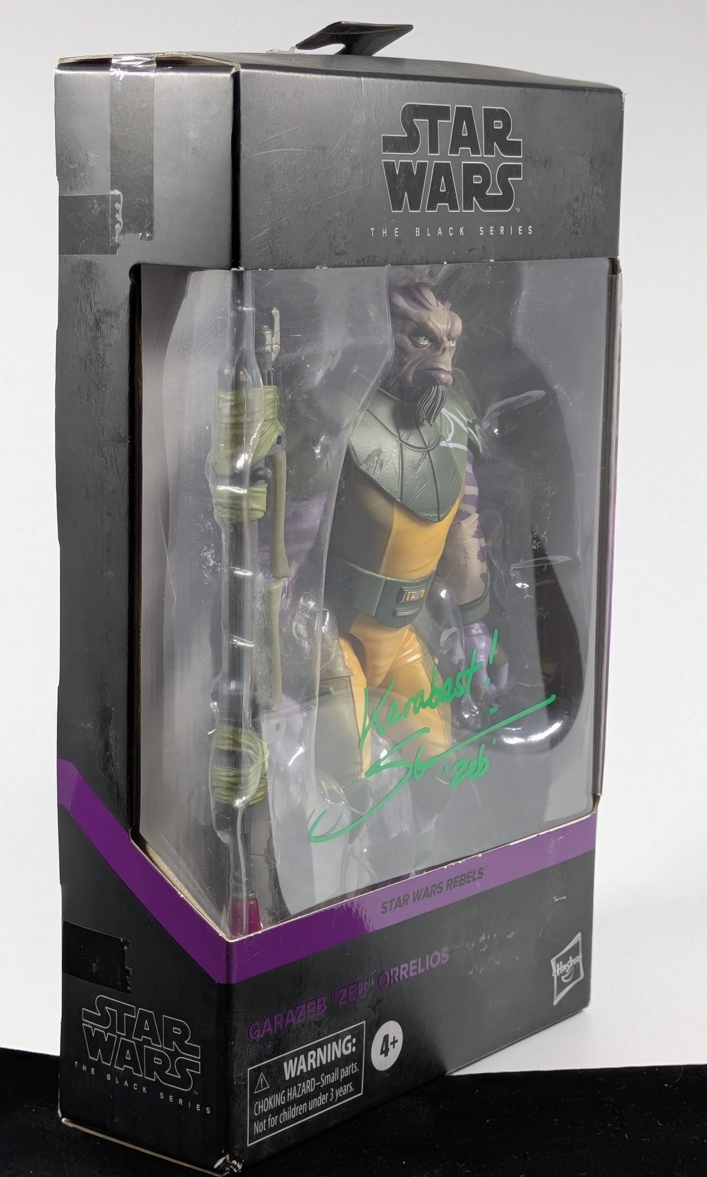 Garazeb "ZEB" Orrelios - The Black Series - Star Wars Rebels #01 - Signed by Steve Blum