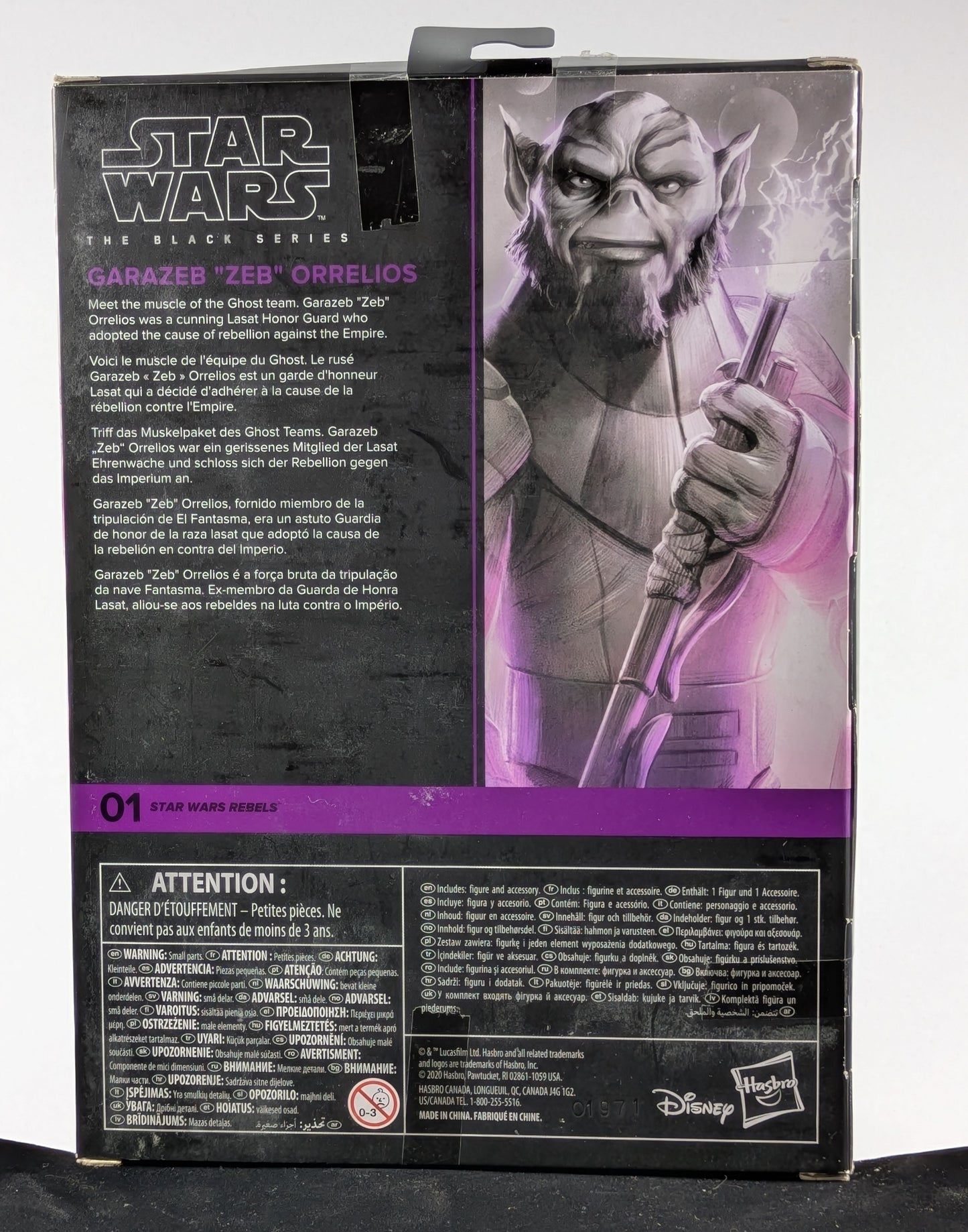 Garazeb "ZEB" Orrelios - The Black Series - Star Wars Rebels #01 - Signed by Steve Blum