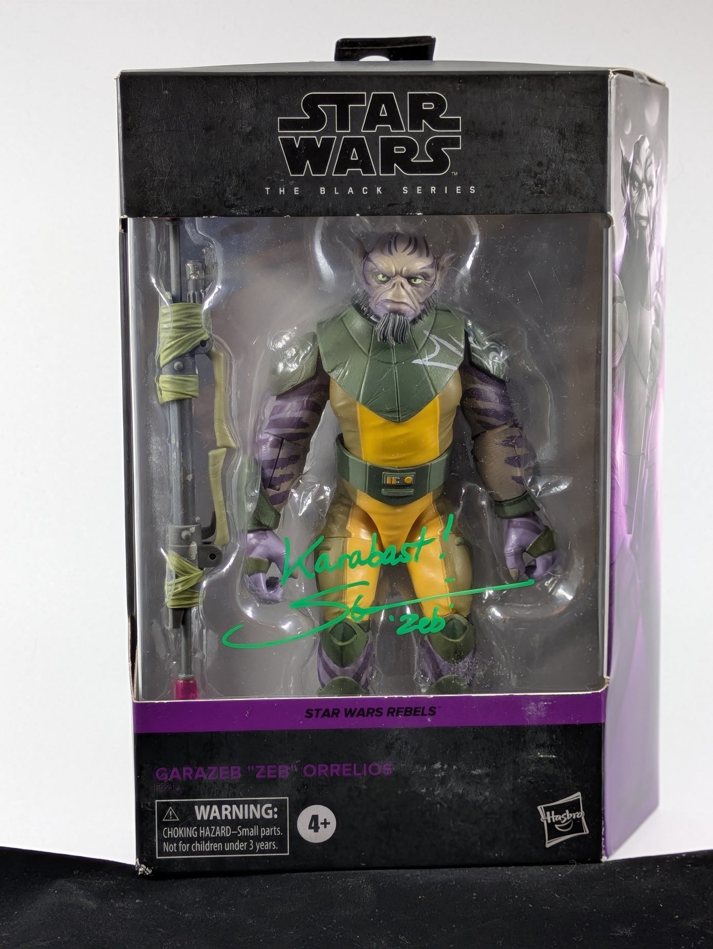 Garazeb "ZEB" Orrelios - The Black Series - Star Wars Rebels #01 - Signed by Steve Blum