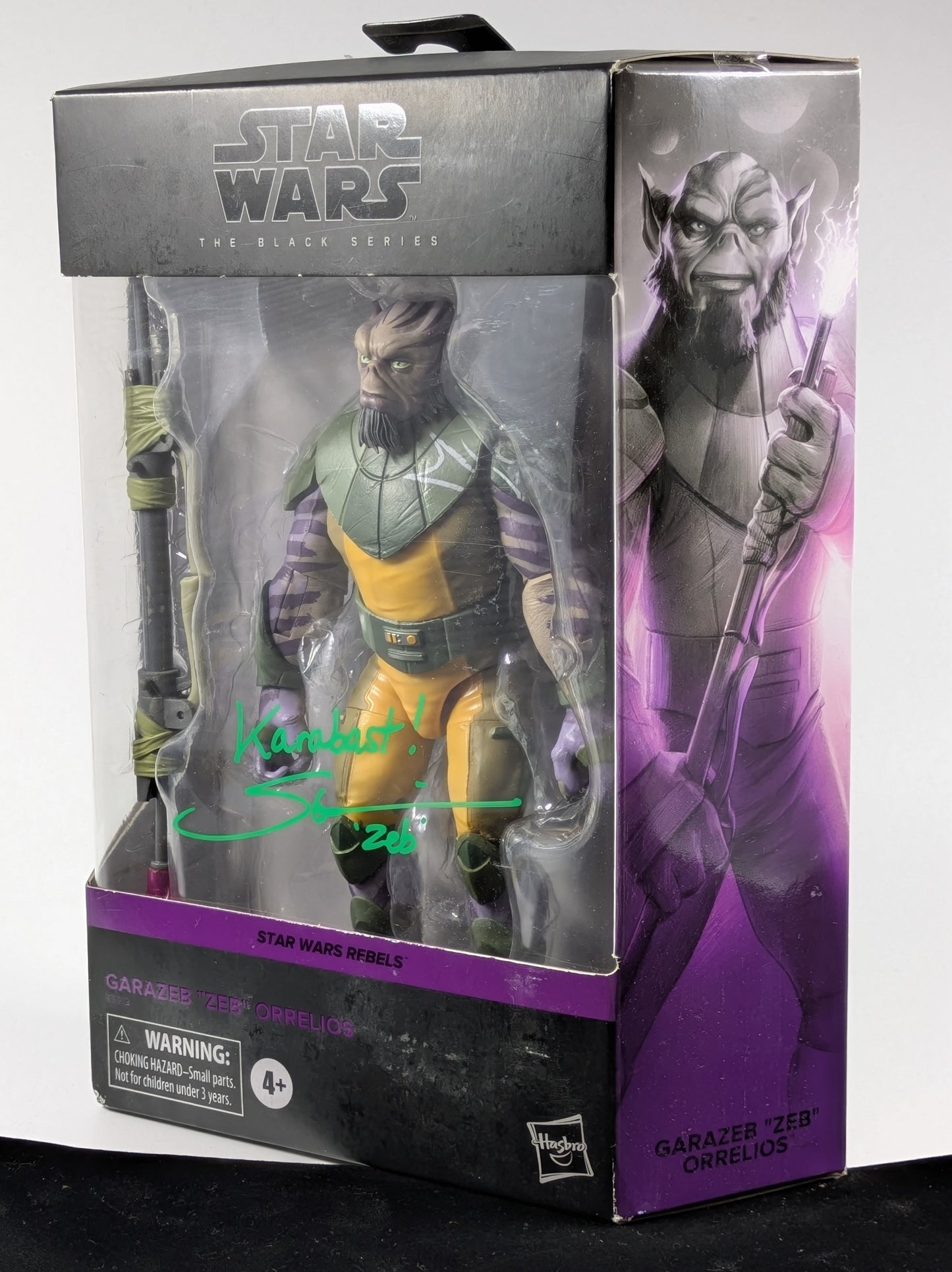 Garazeb "ZEB" Orrelios - The Black Series - Star Wars Rebels #01 - Signed by Steve Blum