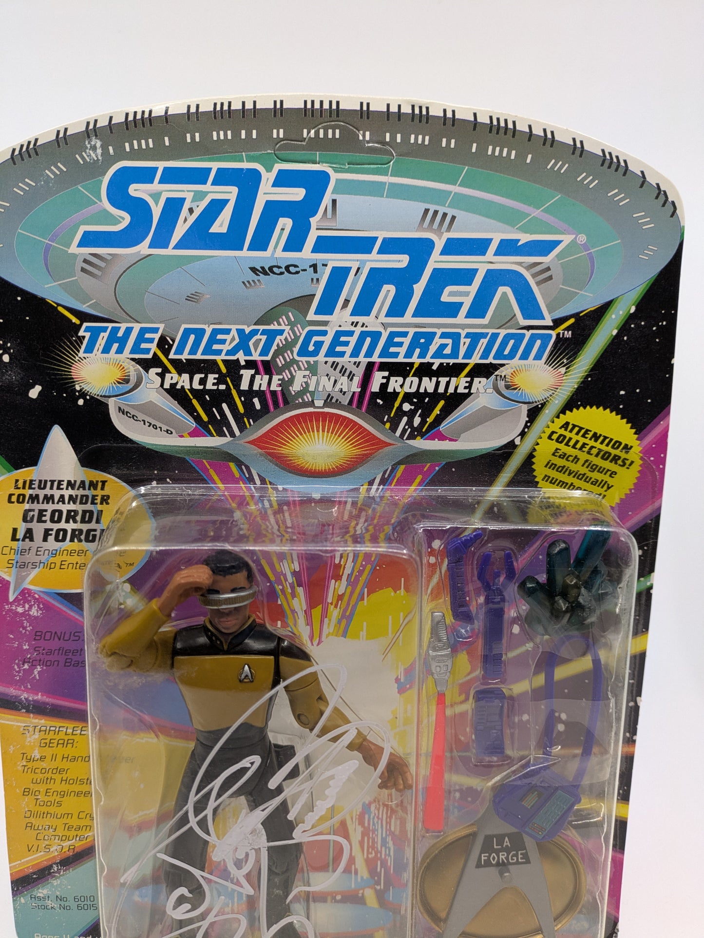 Geordi La Forge - Signed by LeVar Burton - Unpunched