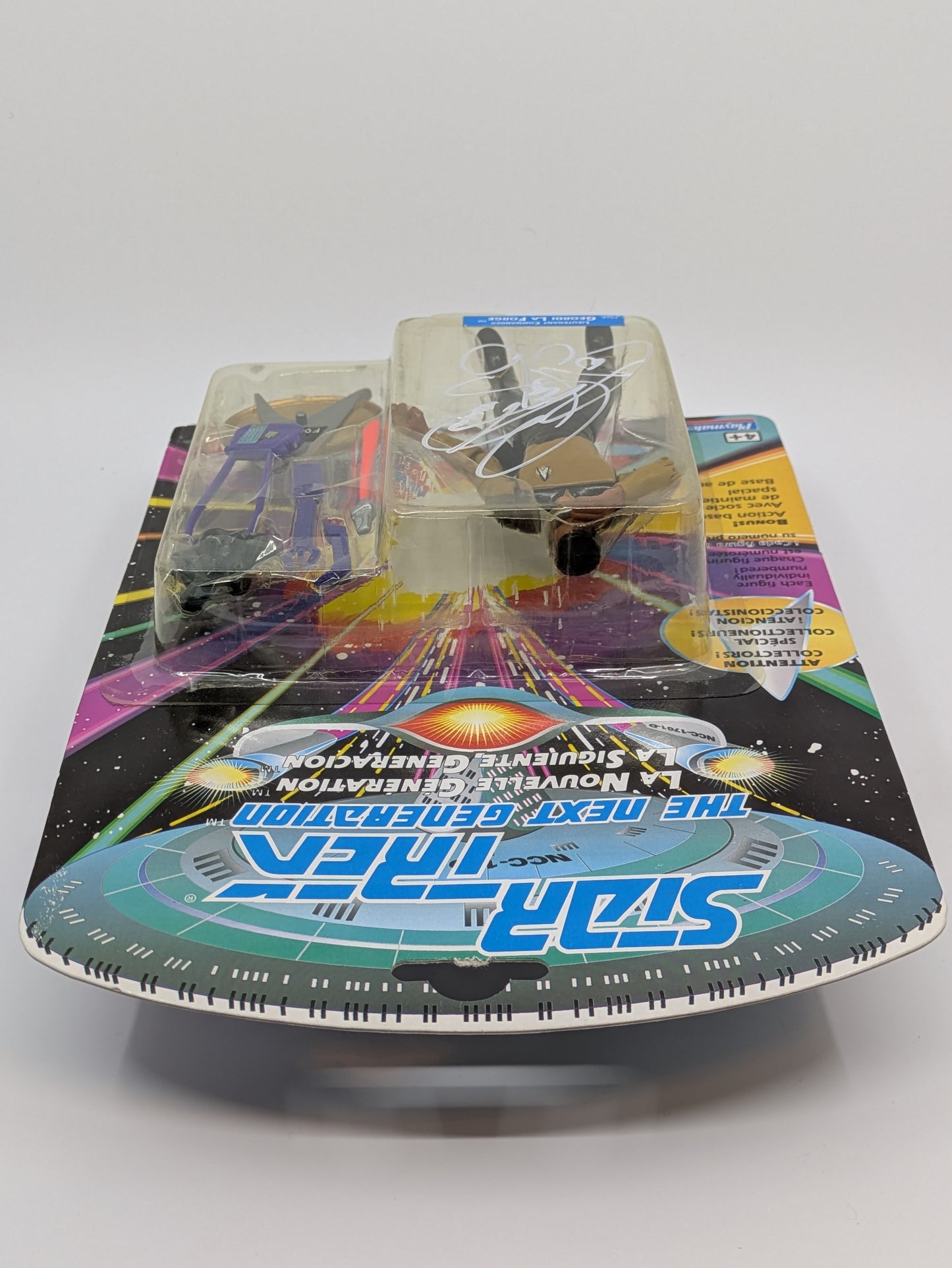 Geordi La Forge - Signed by LeVar Burton English + French