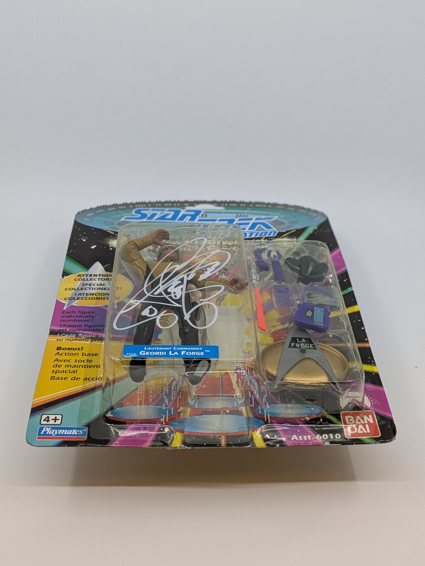 Geordi La Forge - Signed by LeVar Burton English + French
