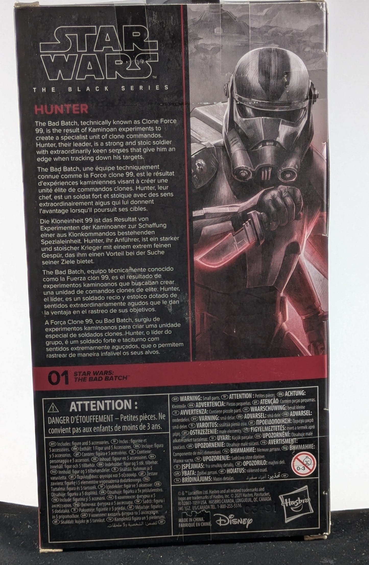 Hunter- The Black Series The Bad Batch # 01 - Signed by Dee Bradley Baker