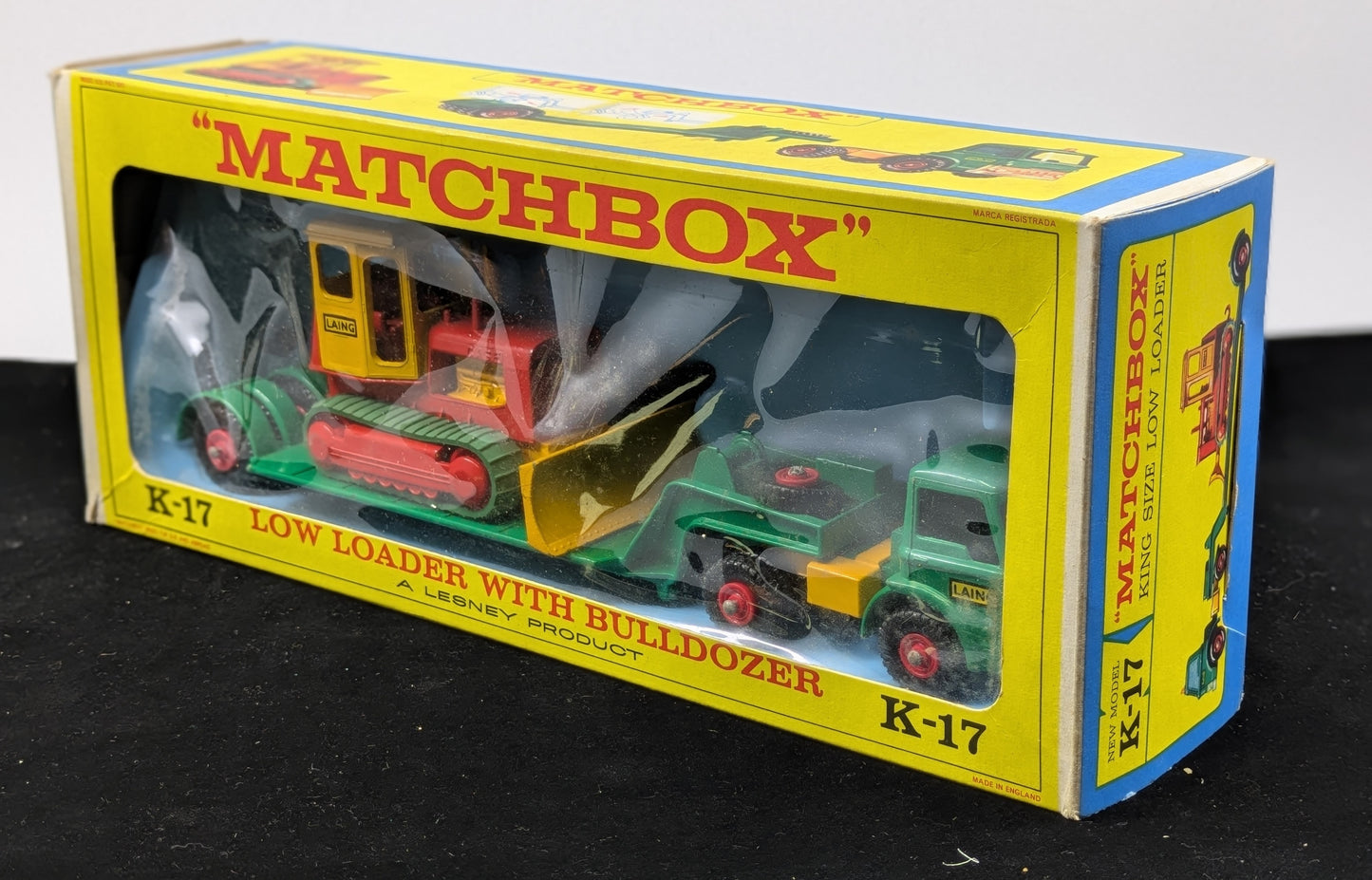 Low Loader with Bulldozer - Matchbox K-17