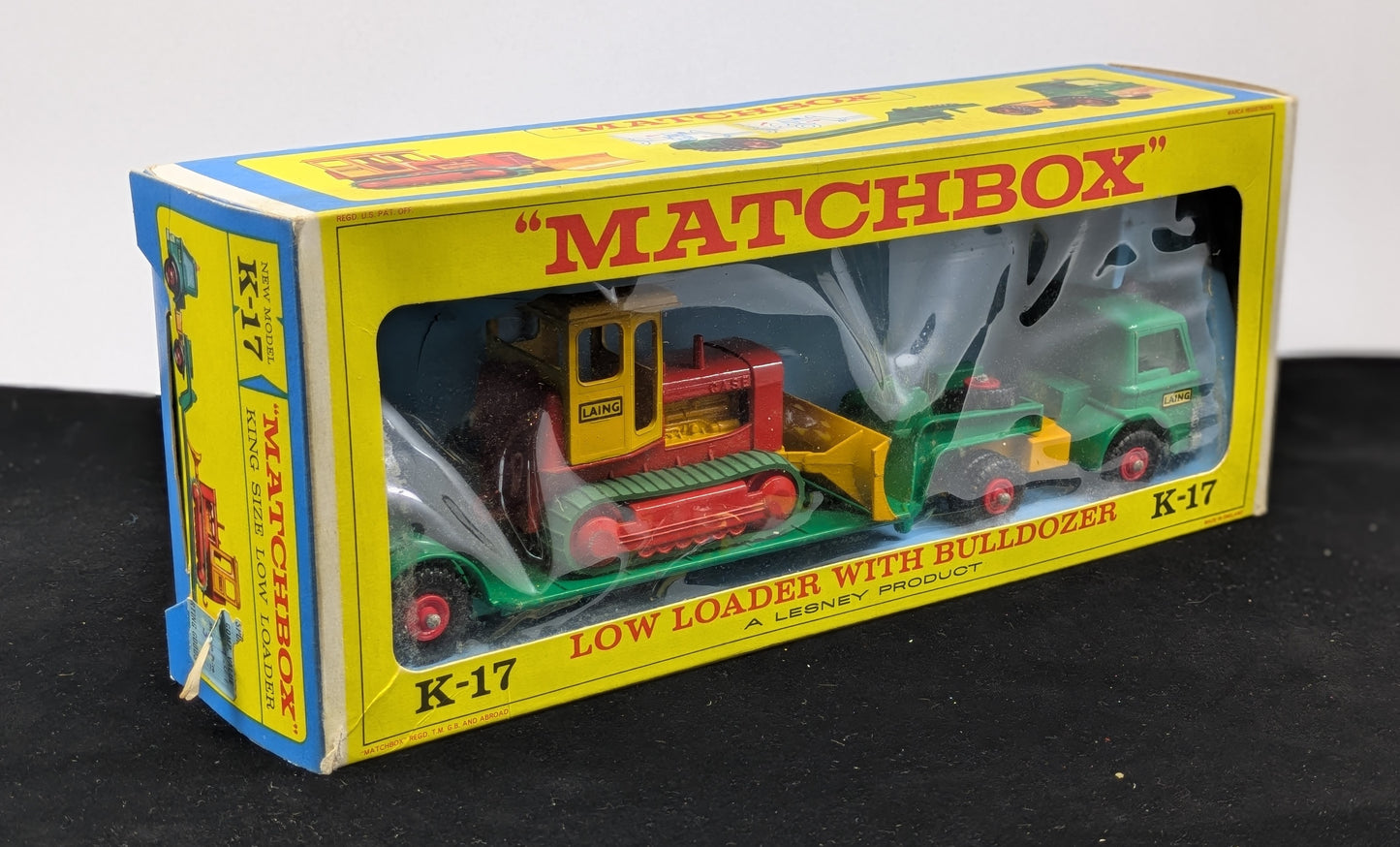 Low Loader with Bulldozer - Matchbox K-17