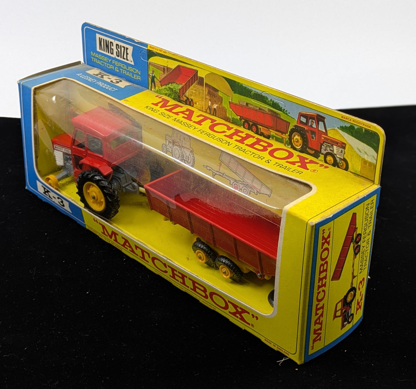 Massey Ferguson Tactor & Trailer - Matchbox - K-3