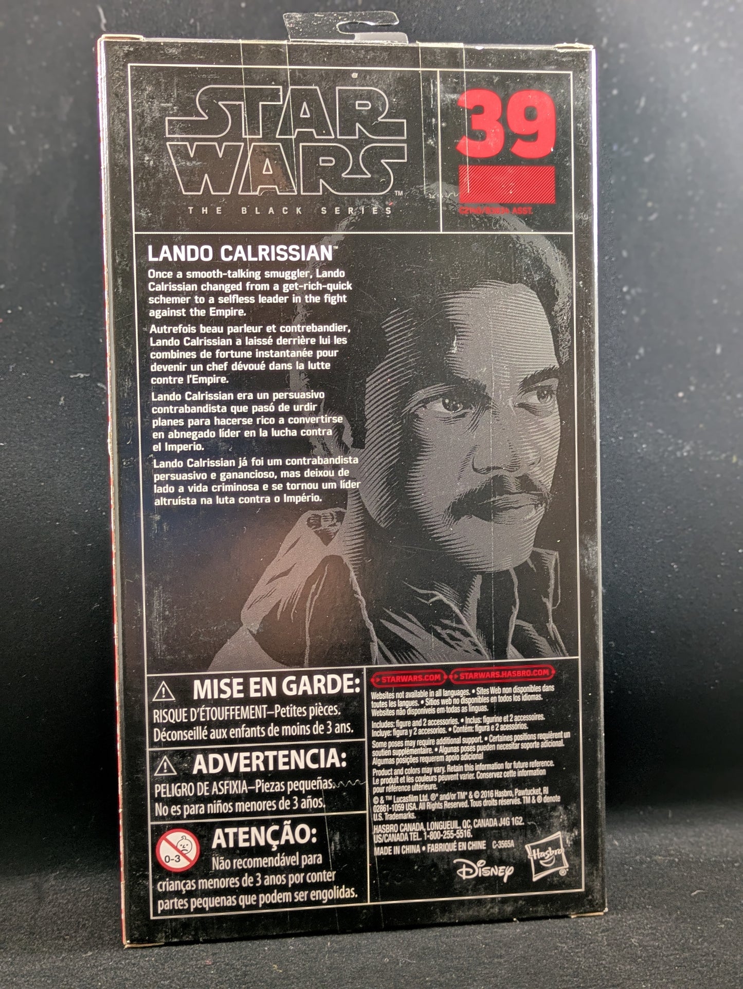 Lando Calrissian - 6 inch - Signed by Billy Dee Williams