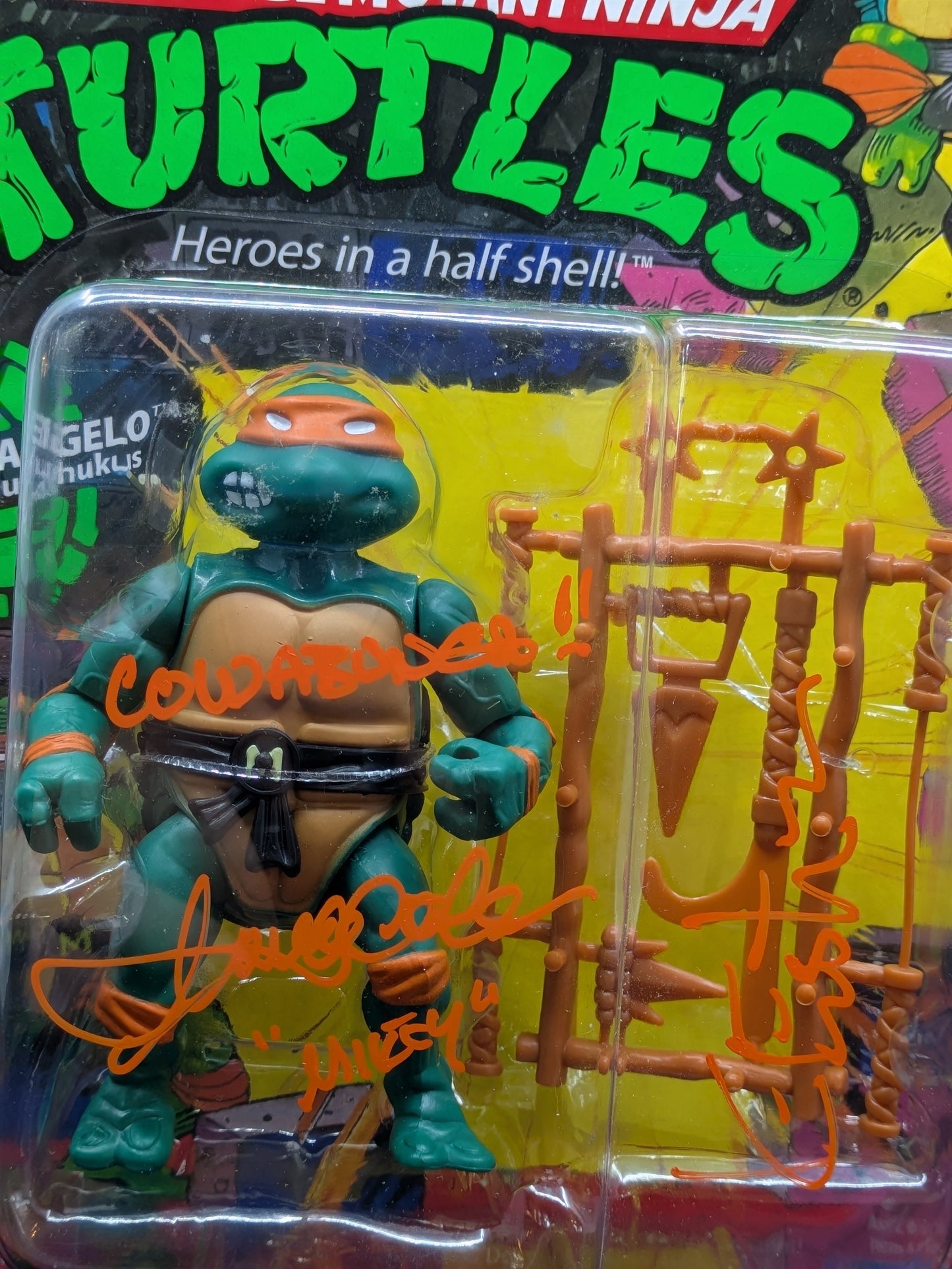 Michaelangelo - Signed by Kevin Eastman & Townsend Coleman