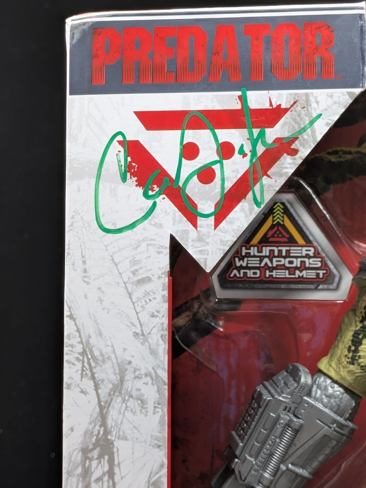 Predator 12 " Posable Battle Action Figure - Lanard - Autographed by Carey Jones