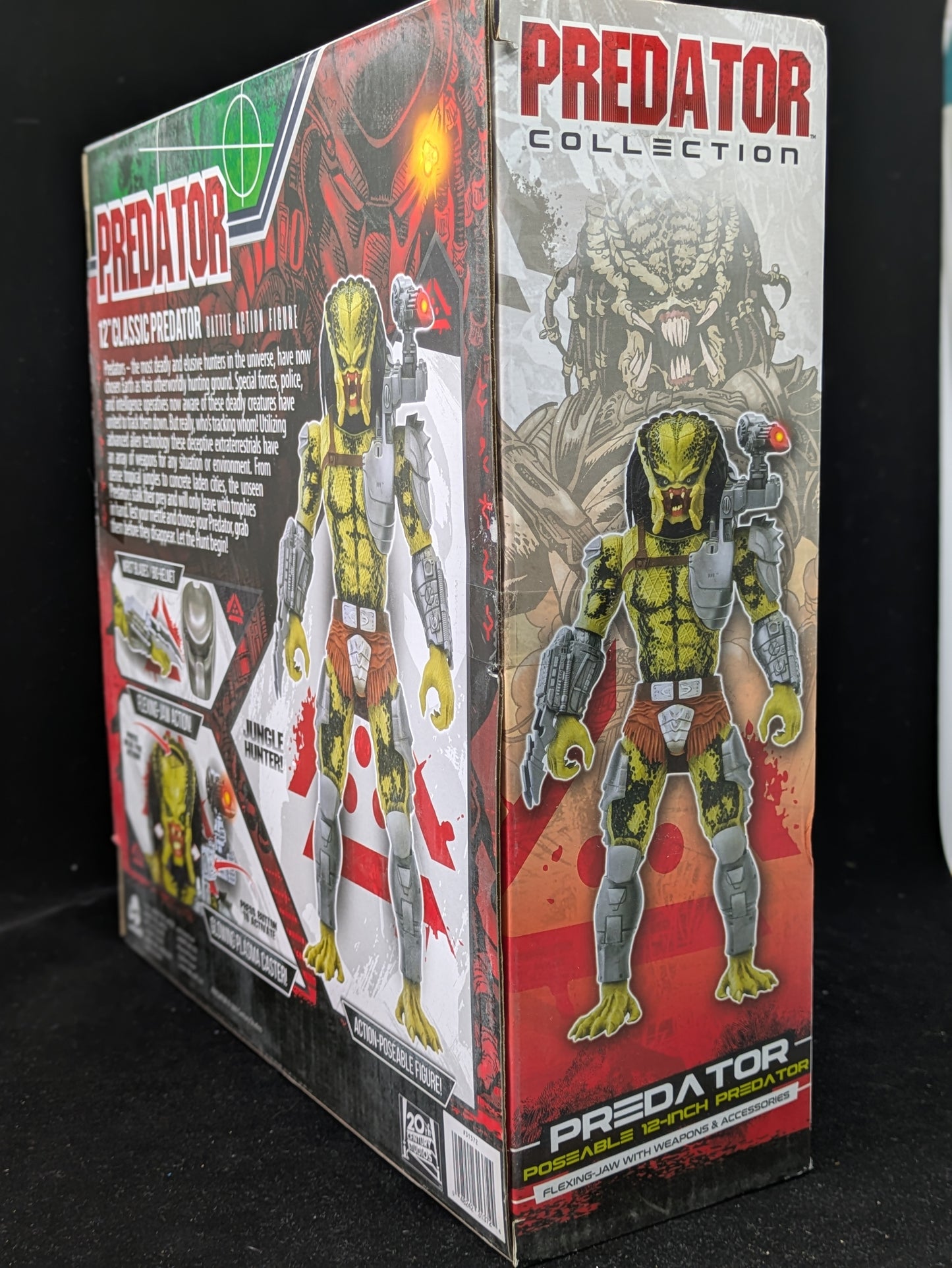 Predator 12 " Posable Battle Action Figure - Lanard - Autographed by Carey Jones