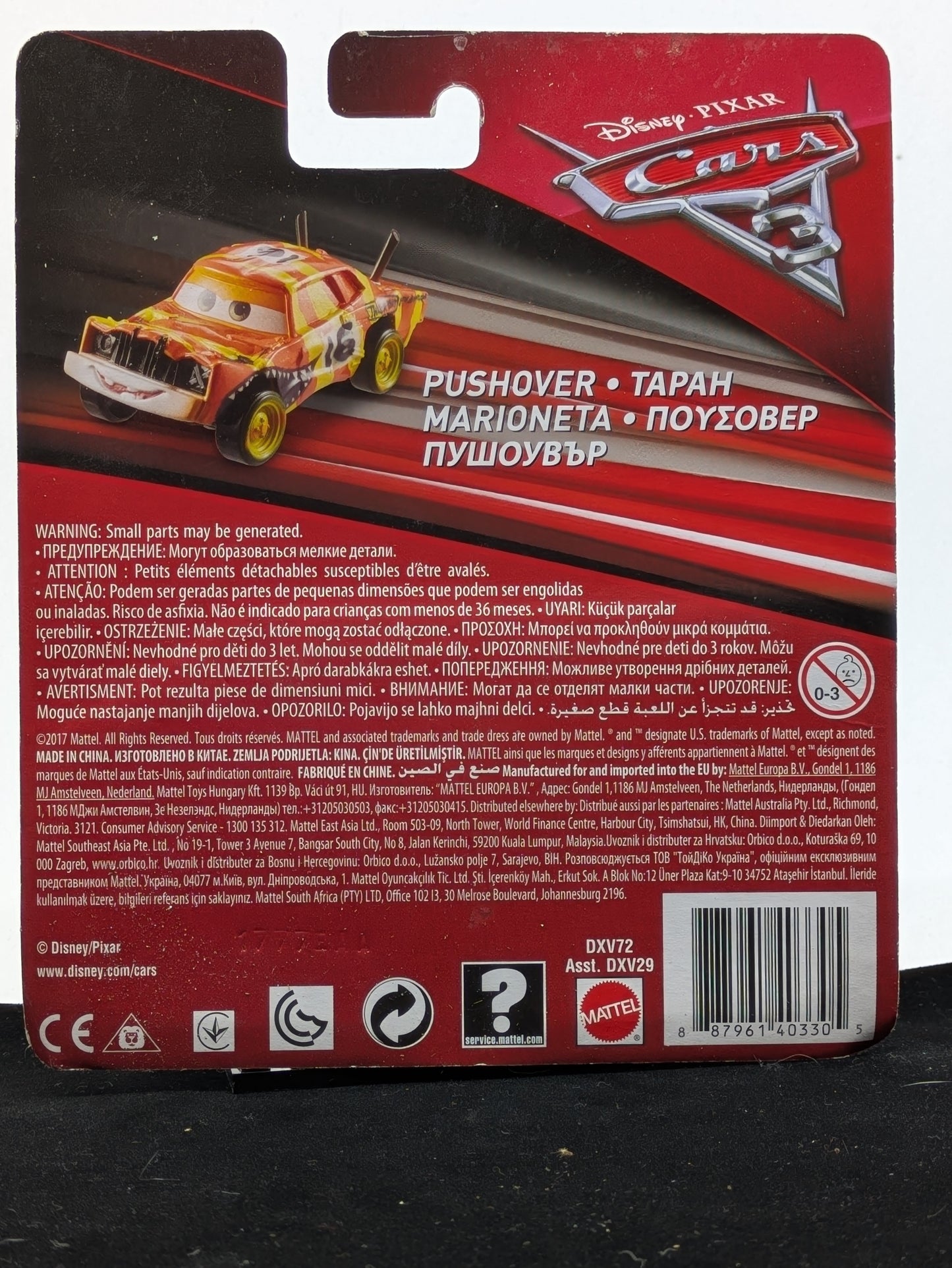 Pushover Tapah - Pixar Cars