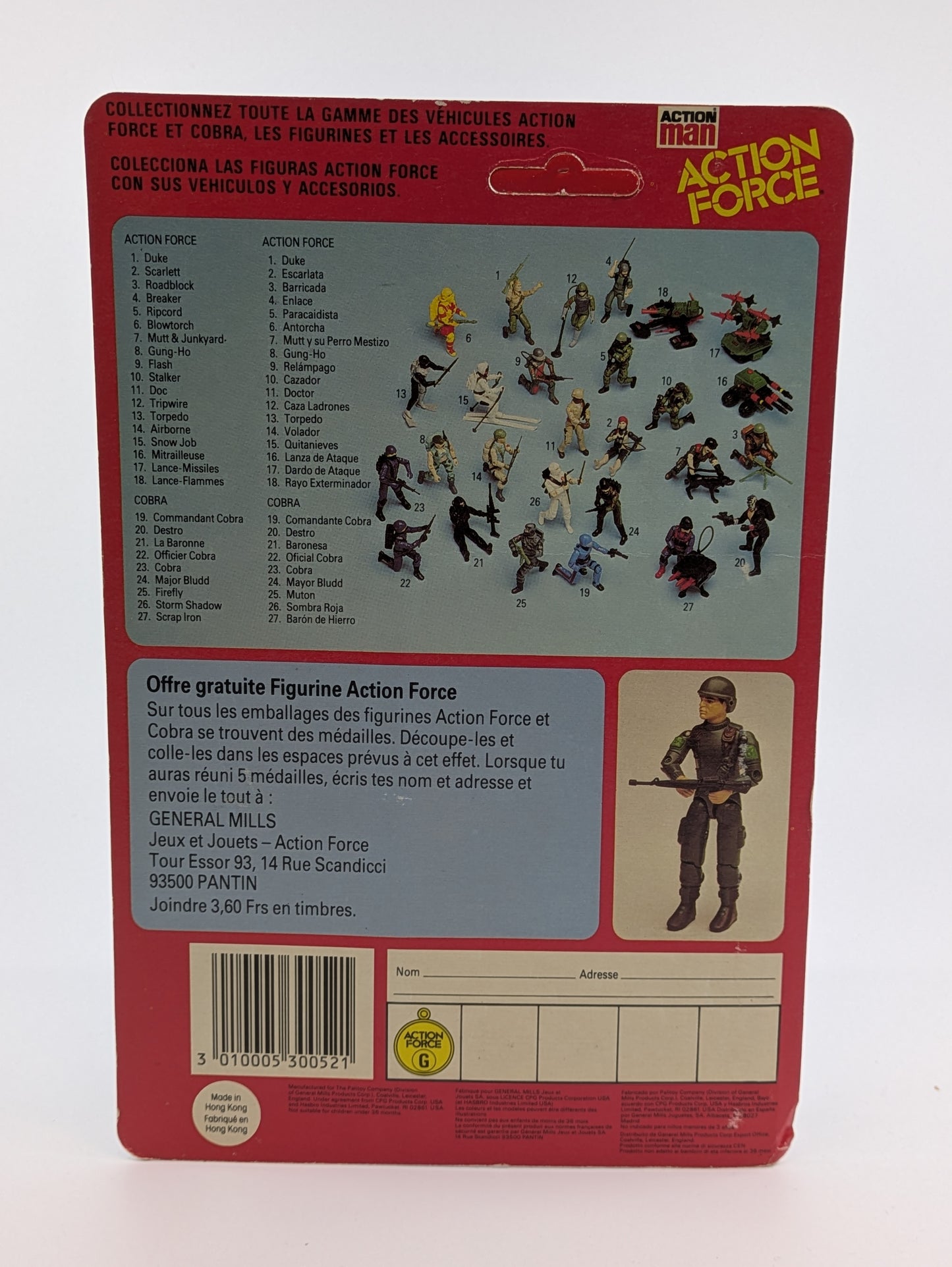 Roadblock - Action Force - Unpunched - French