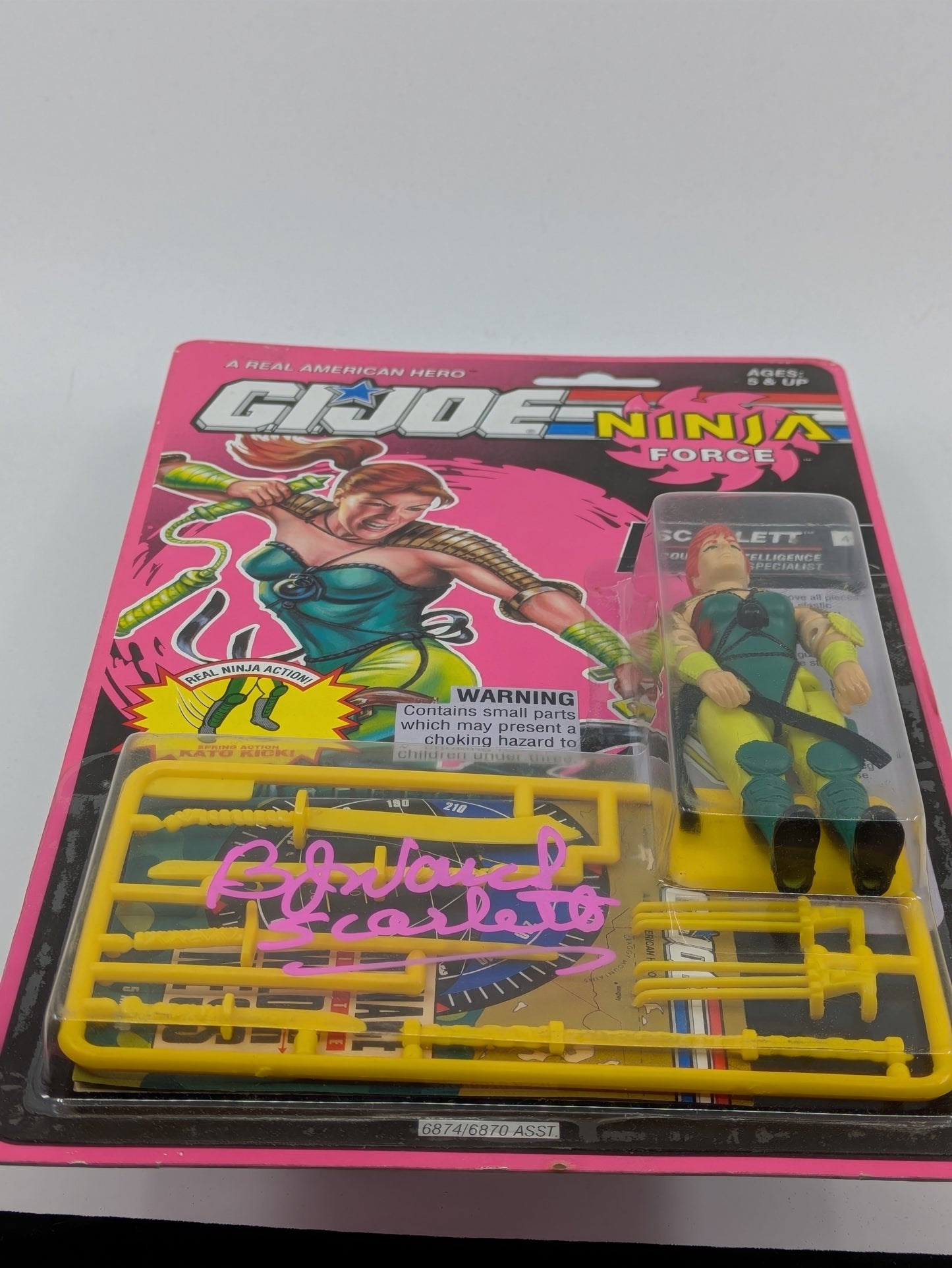 Scarlett - GI Joe Ninja Force - Signed by BJ Ward in Pink