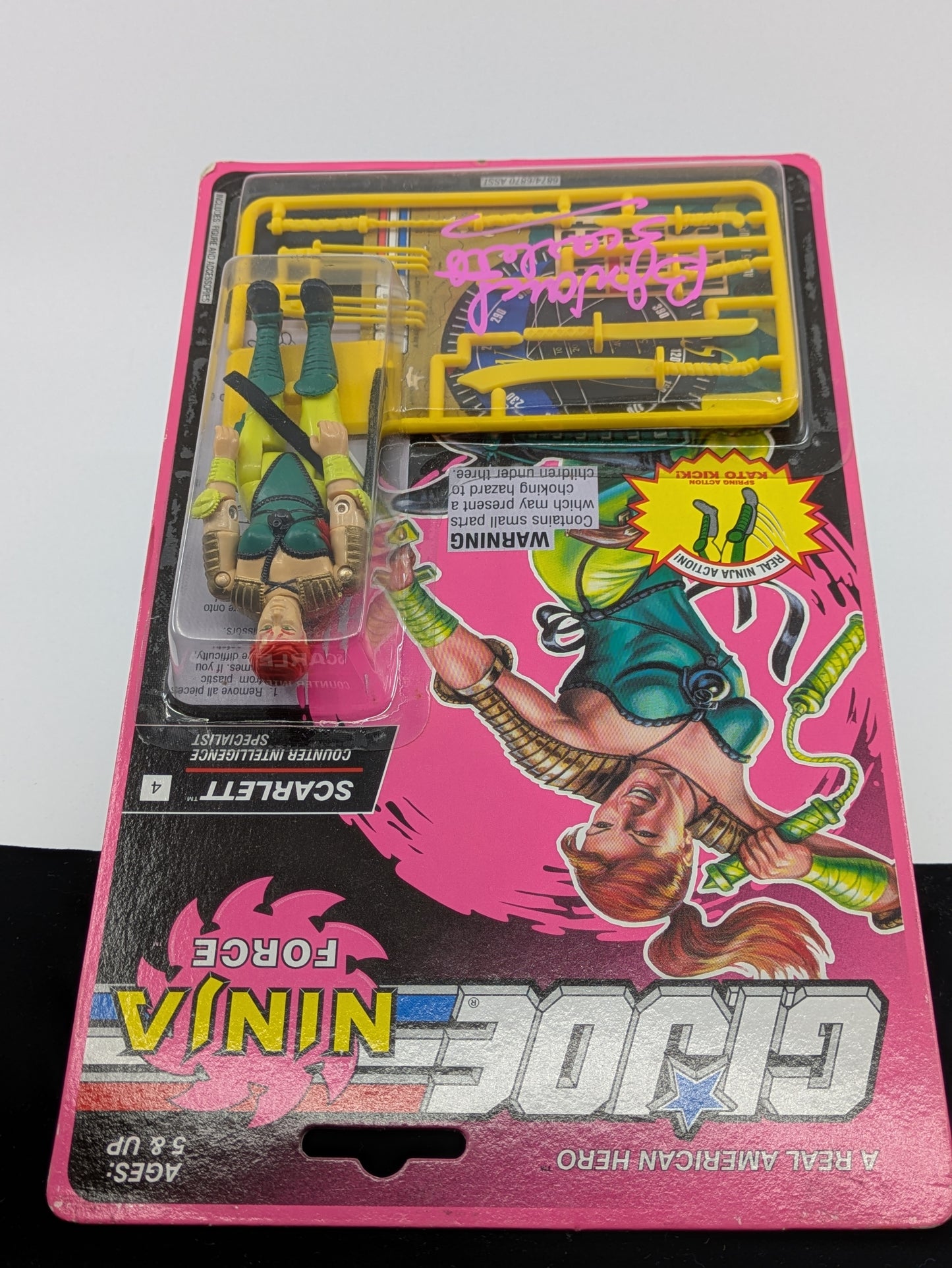 Scarlett - GI Joe Ninja Force - Signed by BJ Ward in Pink