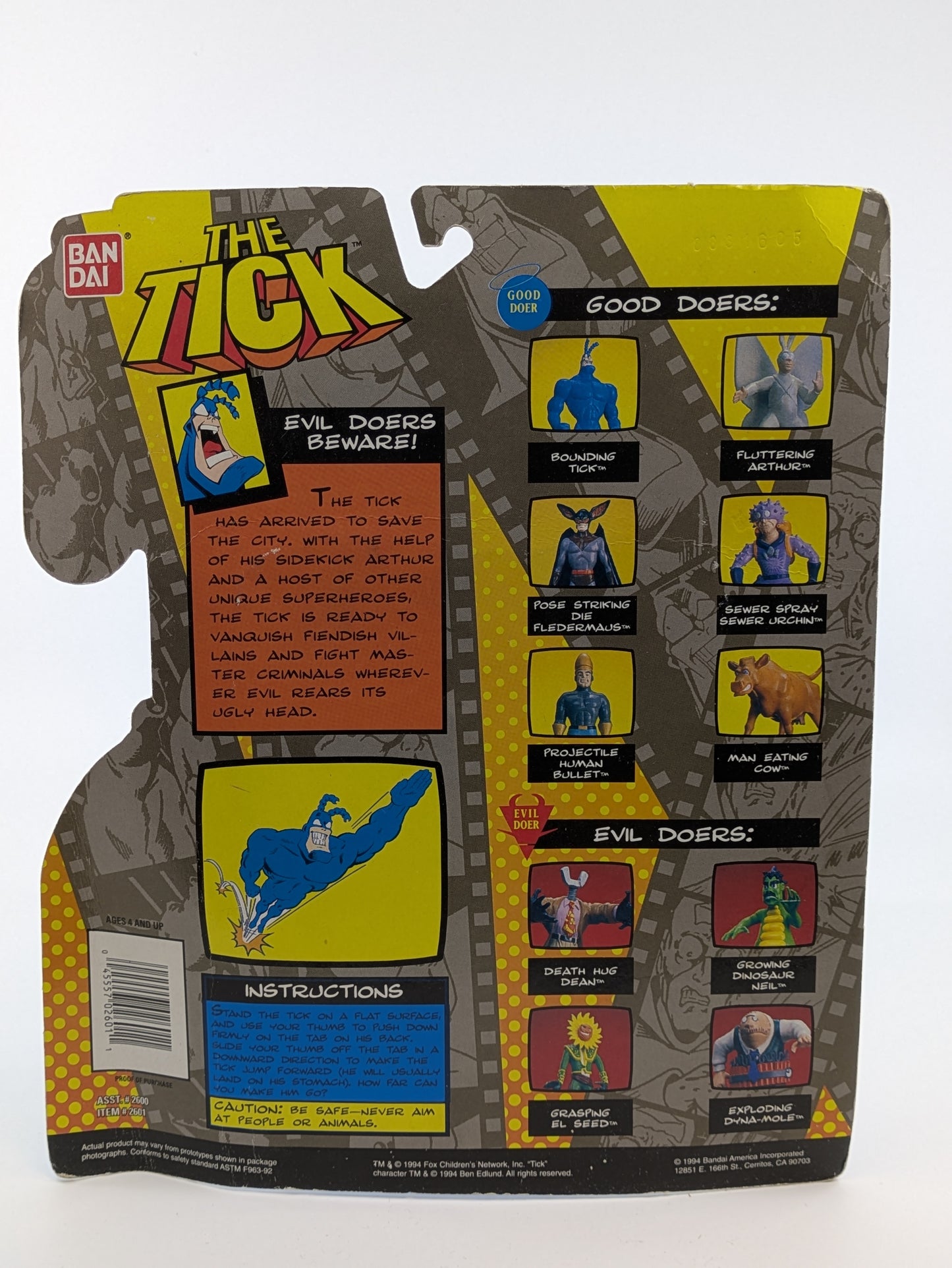 The Tick - "Bounding" Tick - Signed by Ben Edlund