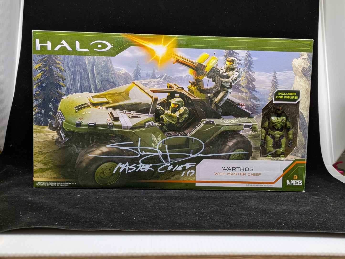 Warthog with Master Chief - Autographed by Steve Downes