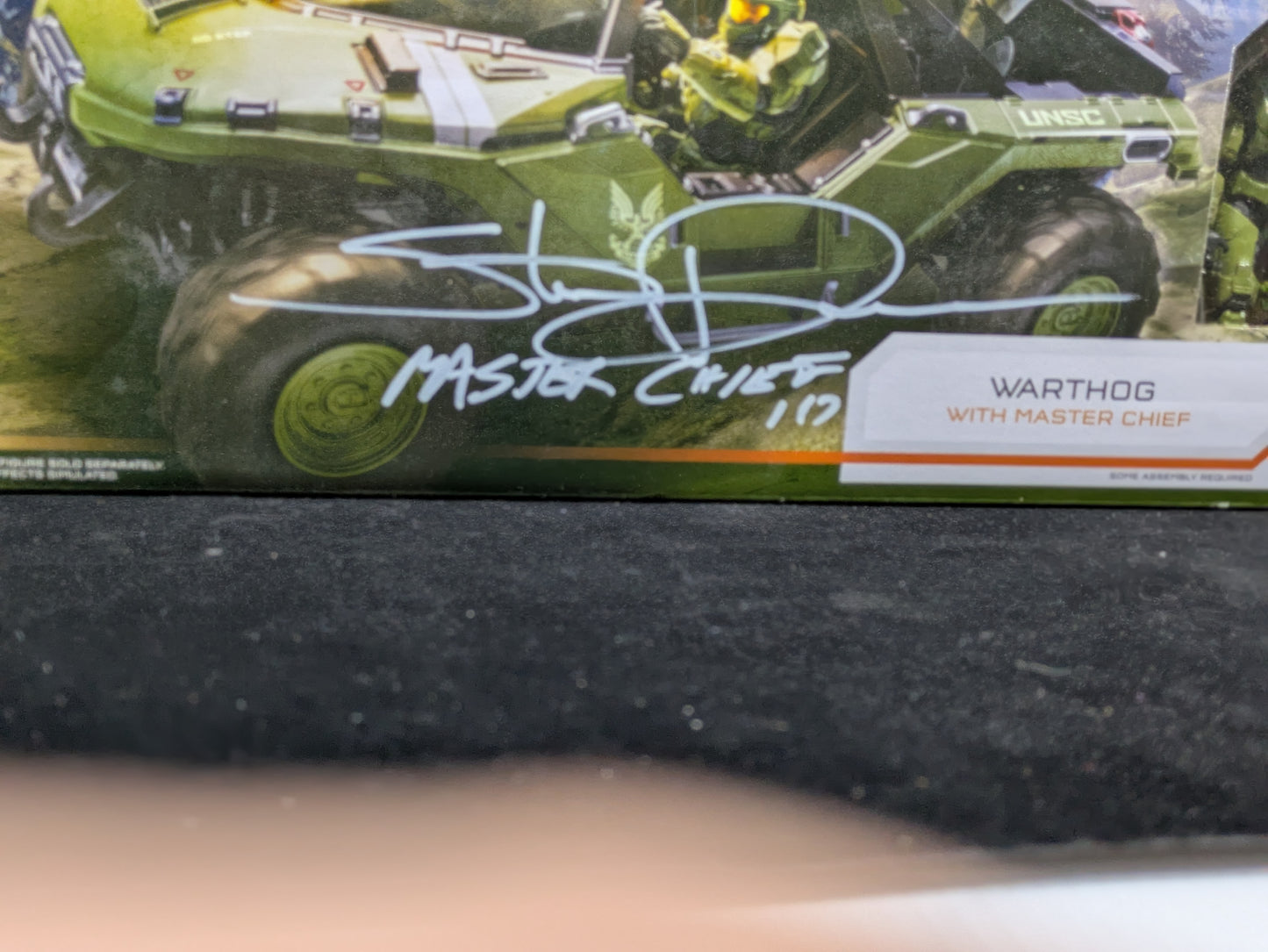 Warthog with Master Chief - Autographed by Steve Downes