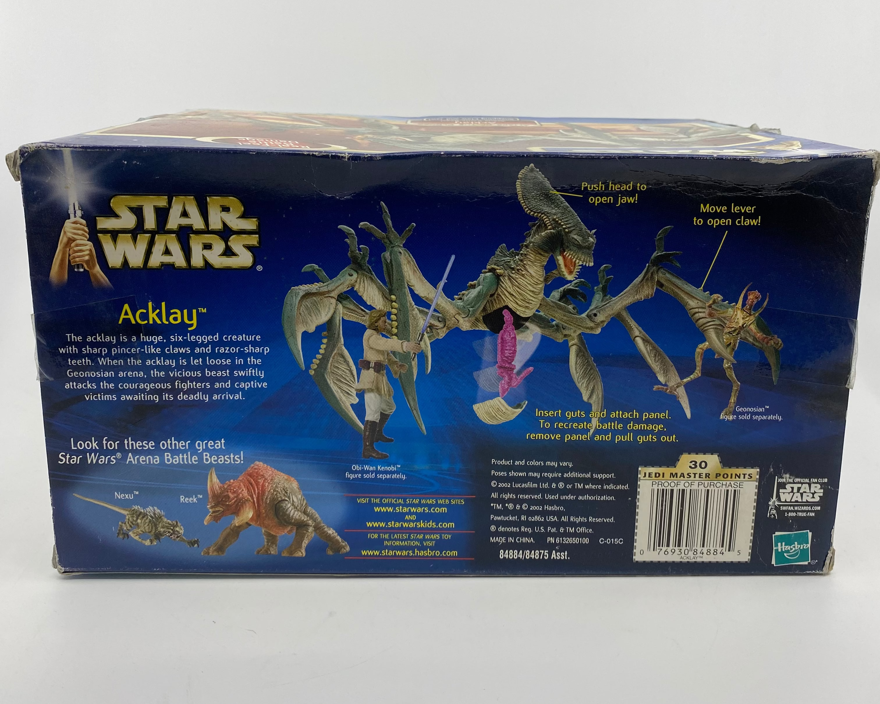 Star Wars Acklay toy figure packaging on a white background