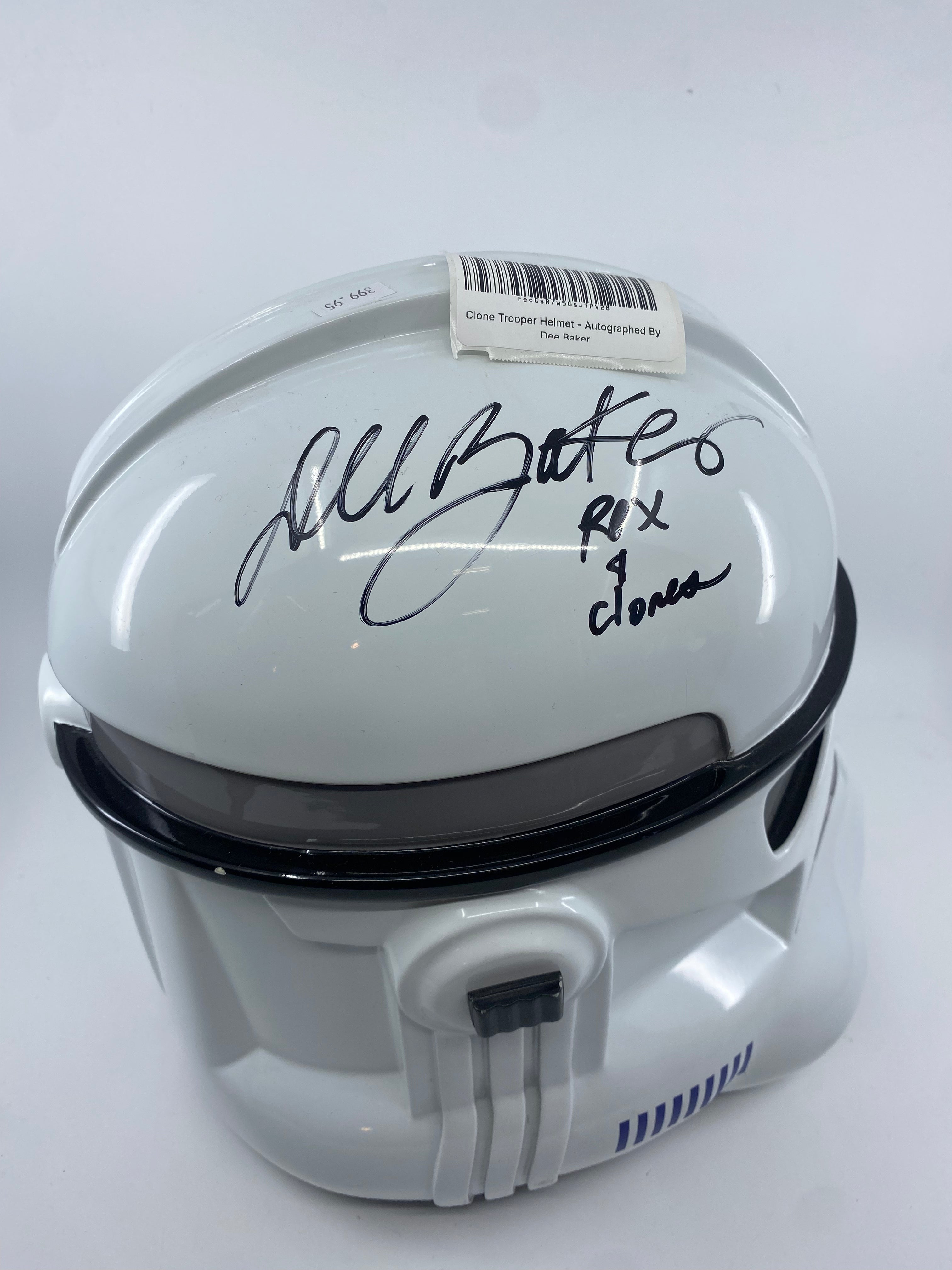 Clone Trooper Helmet - Autographed By Dee Baker