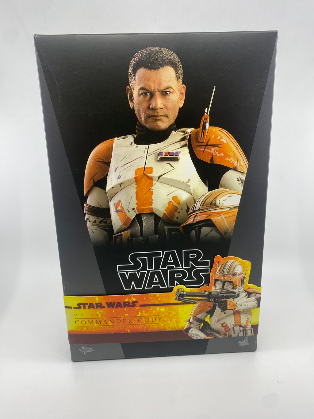 Star Wars action figure packaging with character and logo on a white background