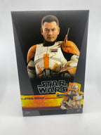Star Wars action figure packaging with character and logo on a white background