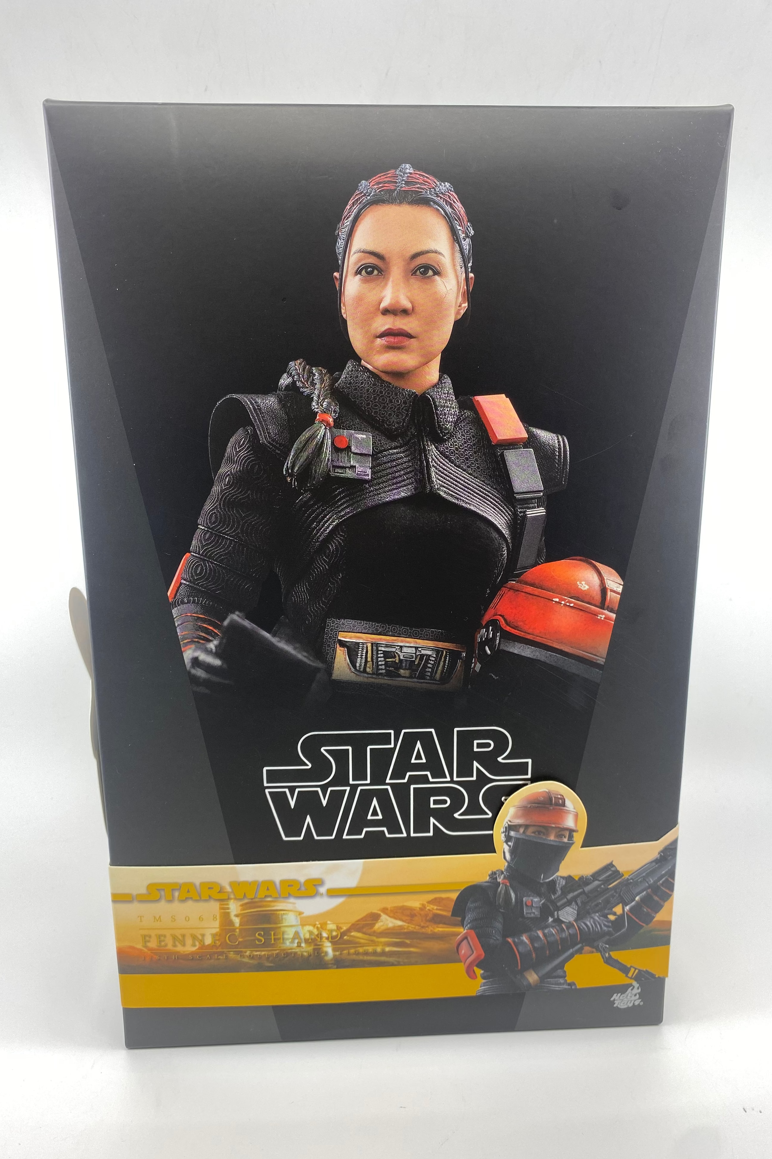 Star Wars action figure packaging with character and vehicle illustration on a white background