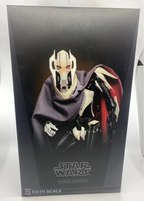 Star Wars General Grievous sixth scale figure in packaging on a white background