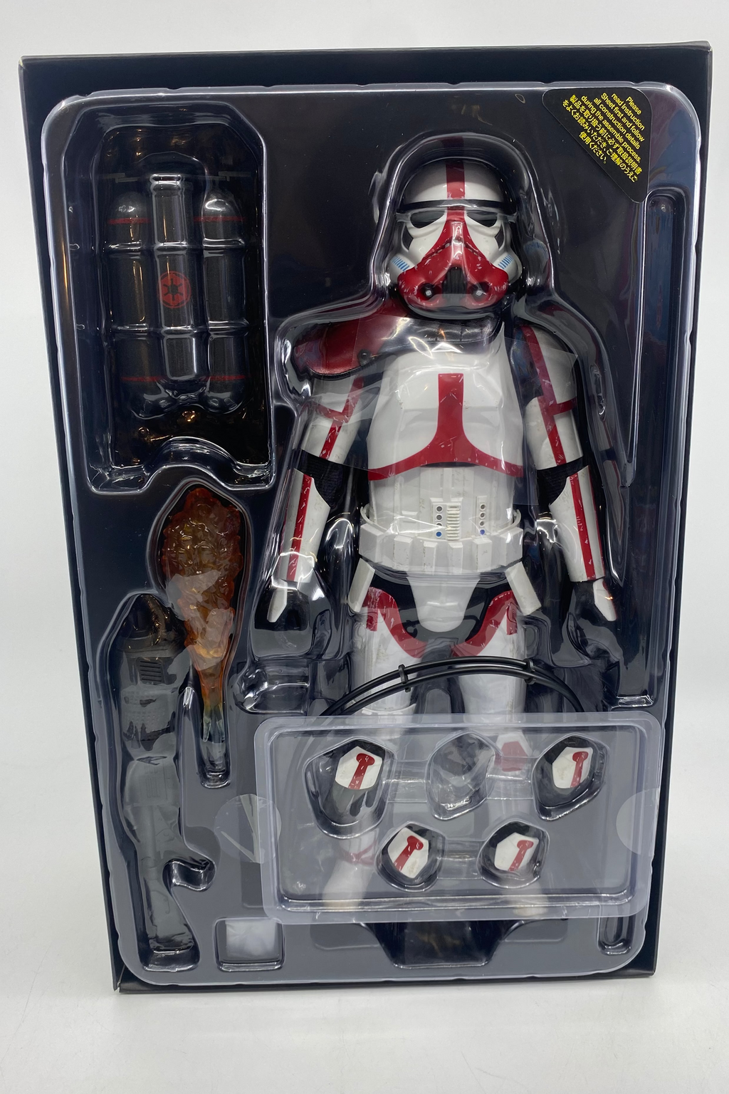 Toy figure in packaging with clear window