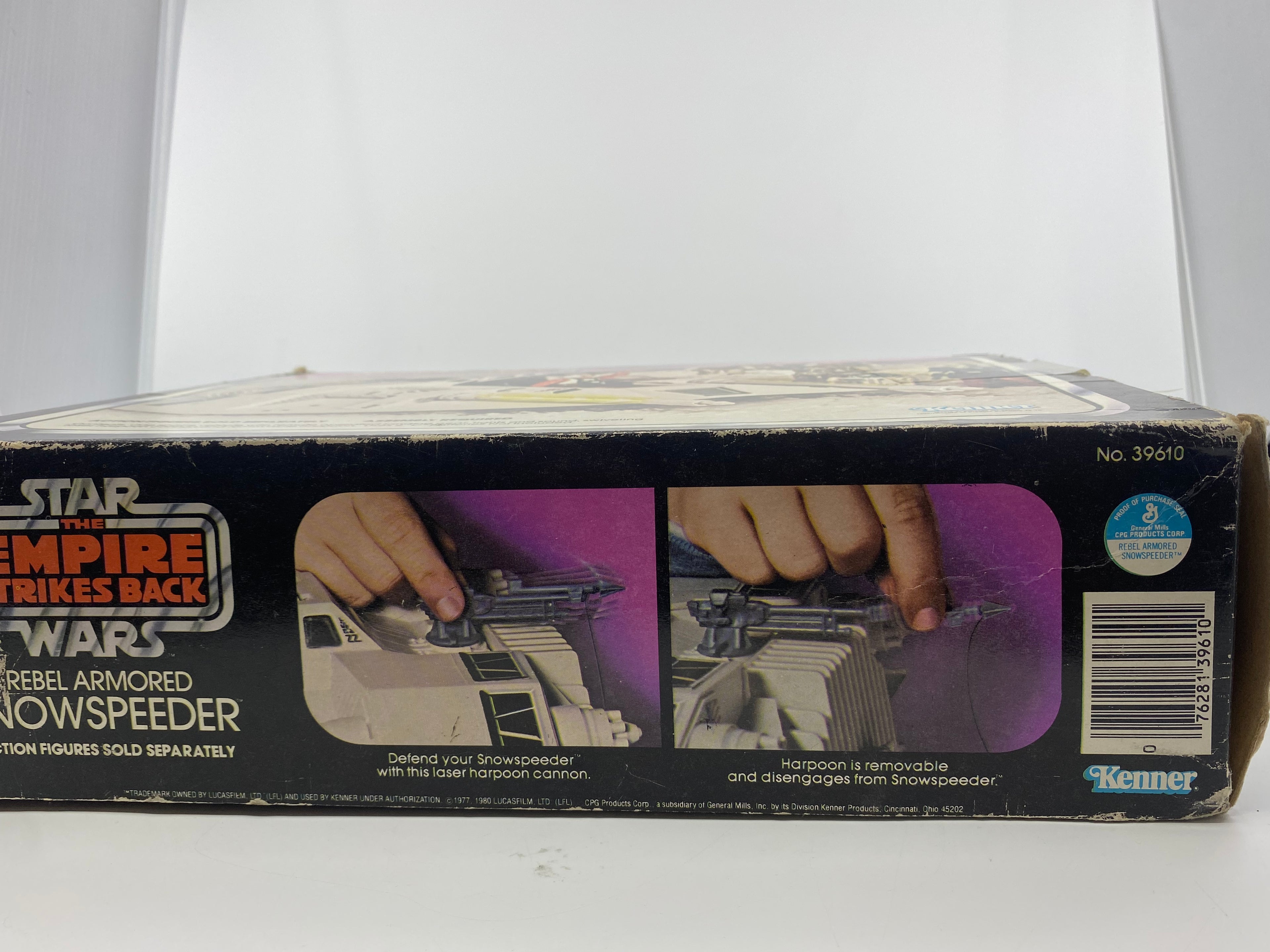 Box of a Star Wars Rebel Armored Newspeeder toy from The Empire Strikes Back