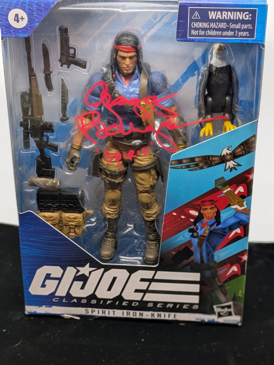 Spirit Iron-Knife - GI Joe Signed by Gregg Berger in Red Ink