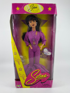 Setena doll in packaging with purple outfit on a white background