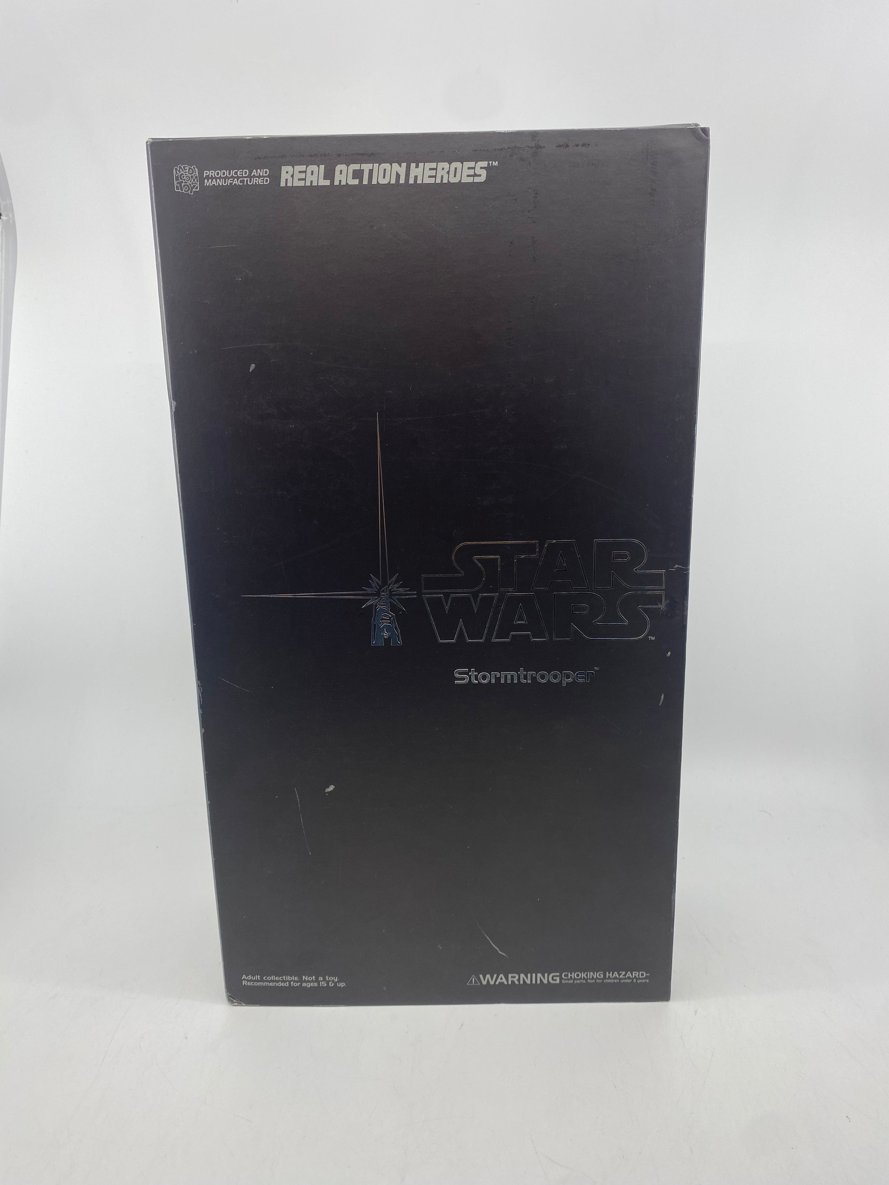 Star Wars stormtrooper action figure packaging on a white background