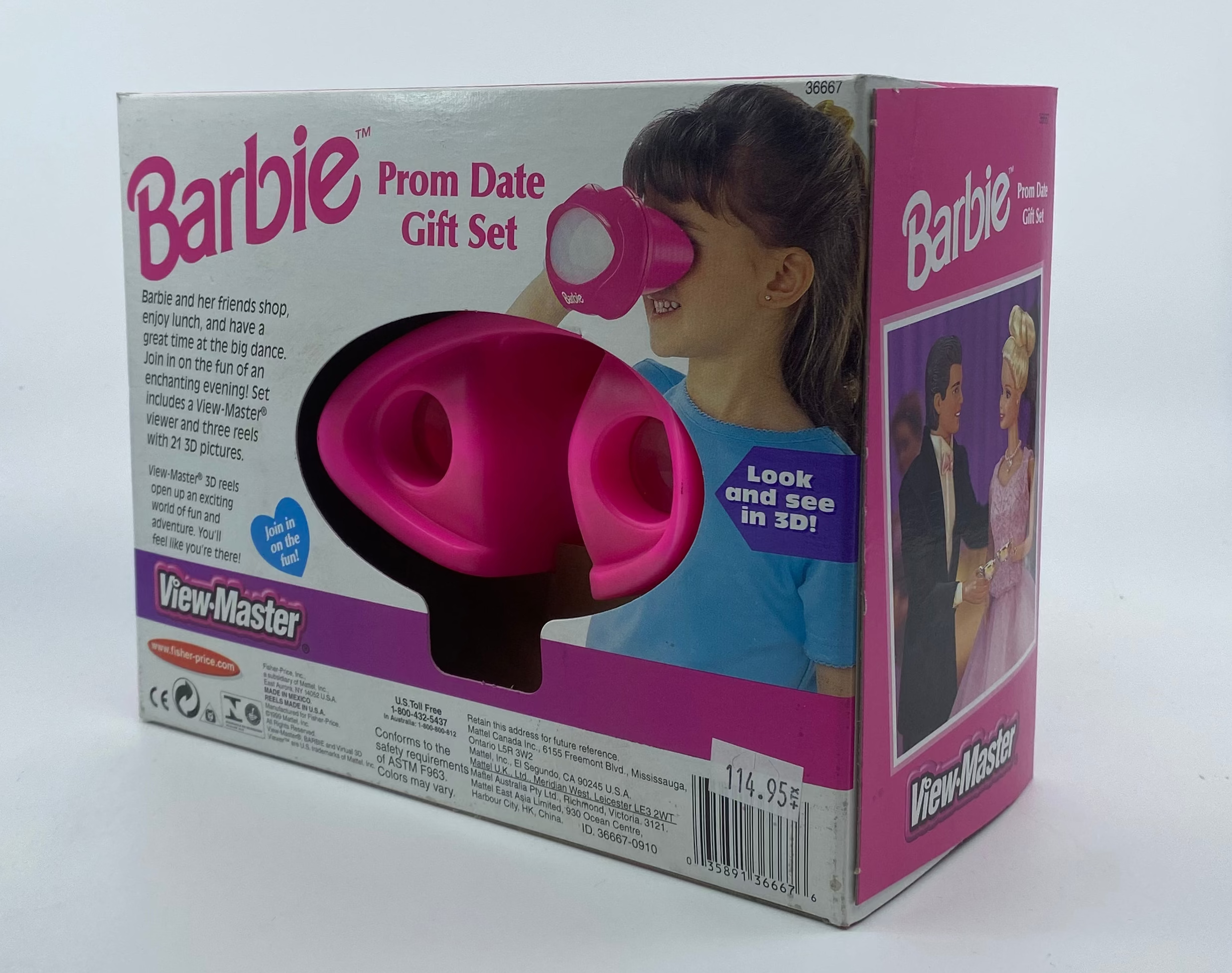Barbie Prom Date Gift Set packaging on a white background