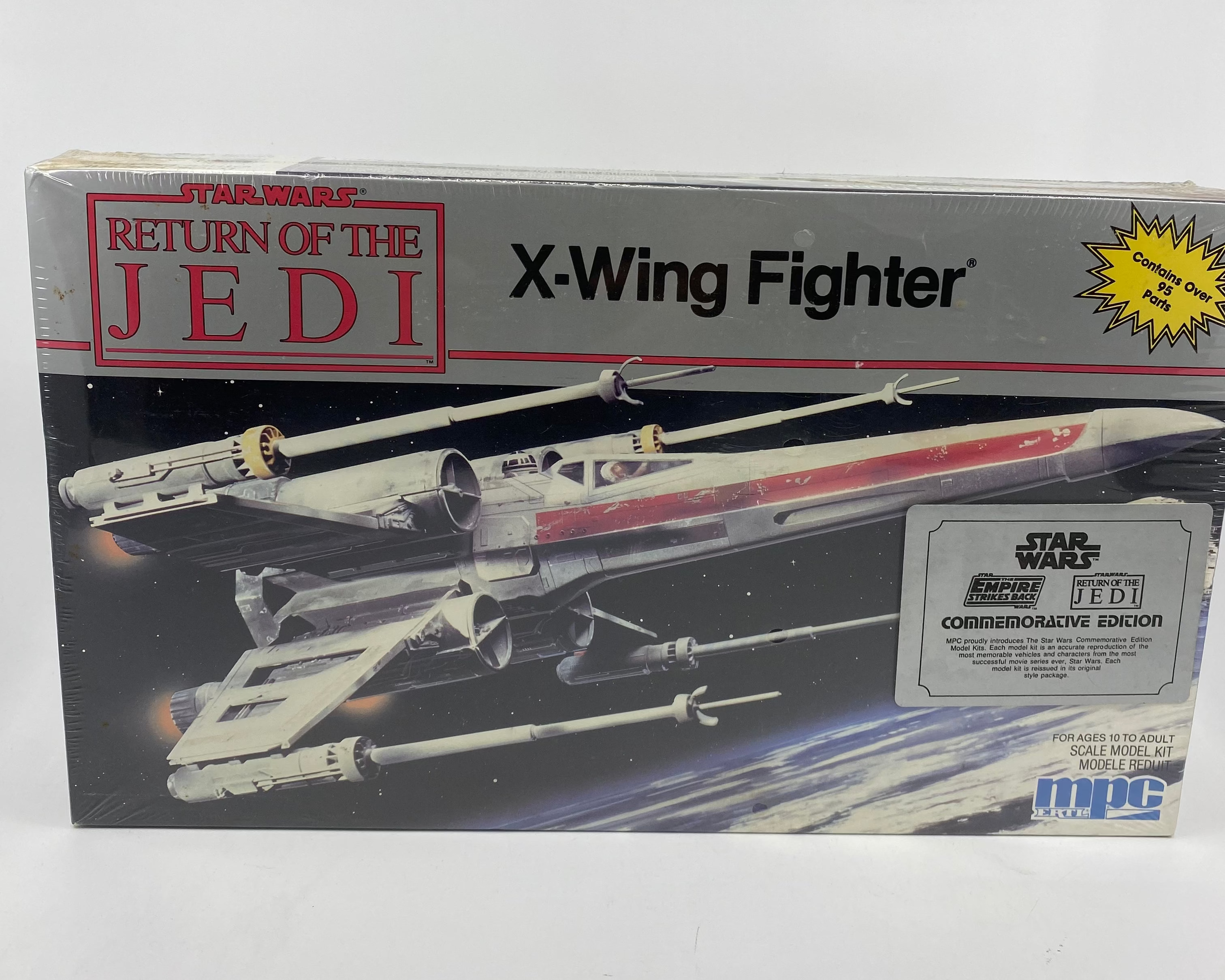 Box for Star Wars X-Wing Fighter model kit from Return of the Jedi