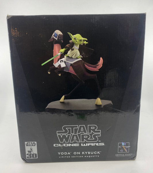 Star Wars Clone Wars Yoda on Kyber figurine in packaging