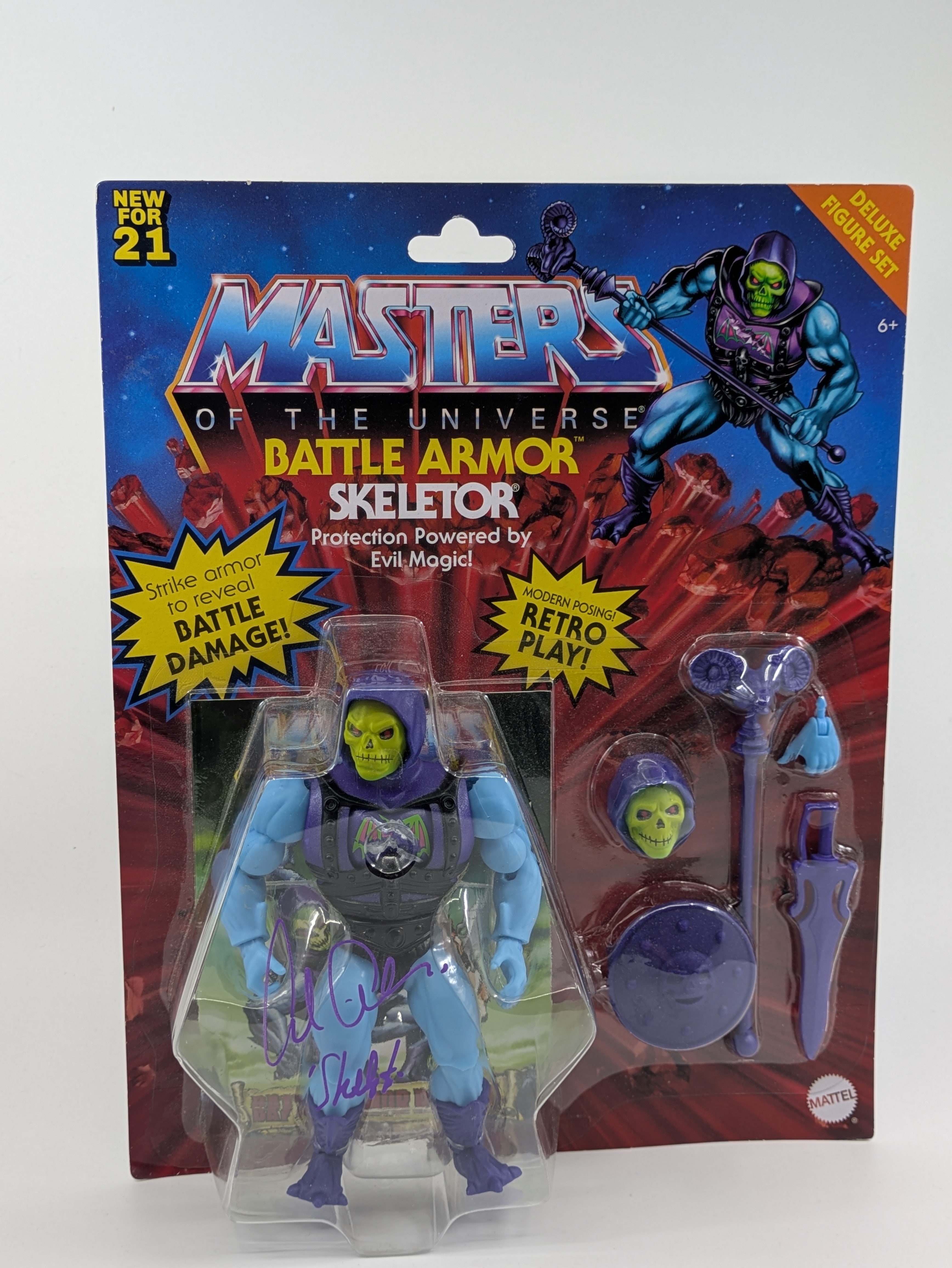 Battle Armor Skeletor - signed  by Alan Oppenheimer